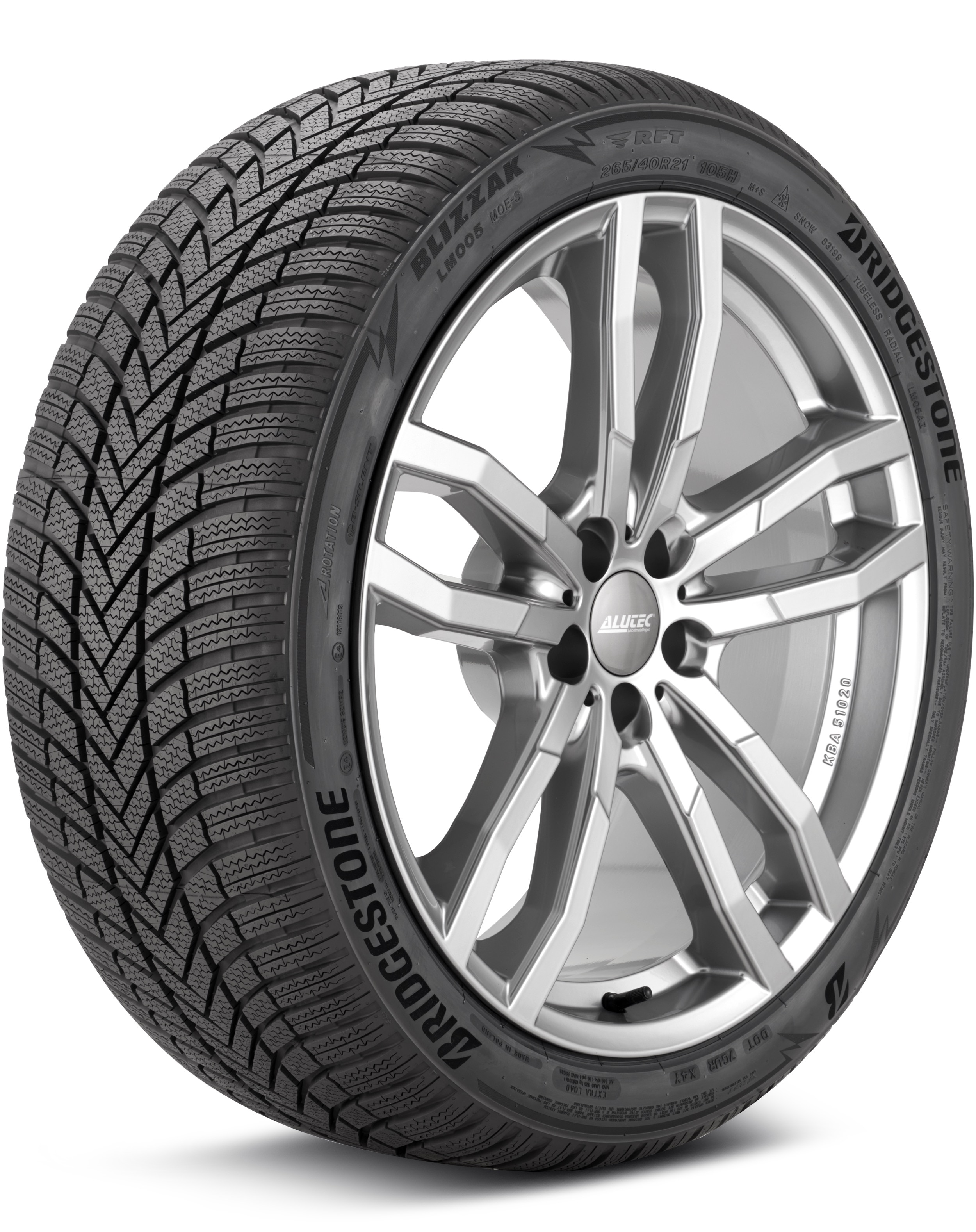 Bridgestone Blizzak LM005 RFT 265/40-21 XL 105H Performance Winter / Snow Tire 014109