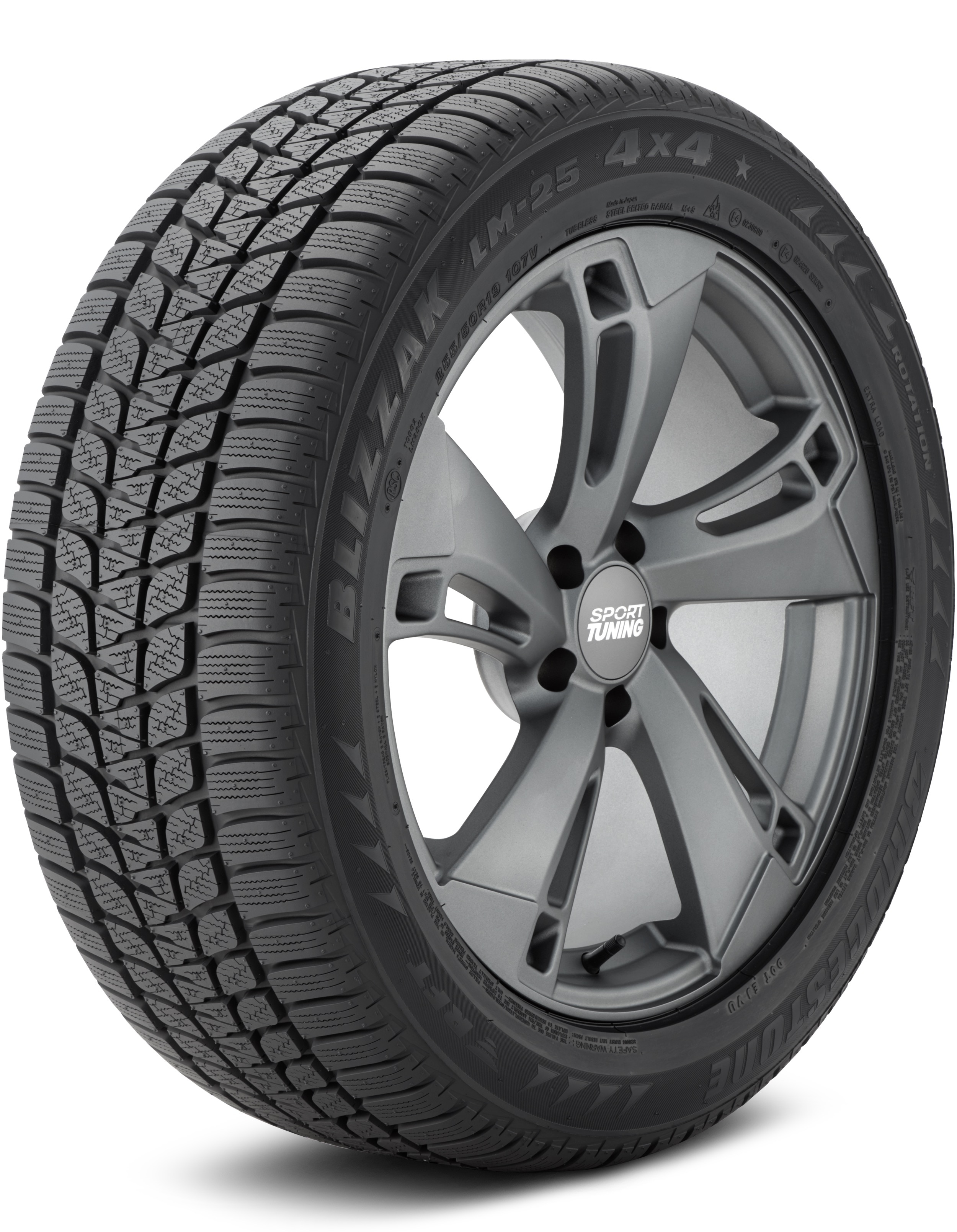 Bridgestone Blizzak LM-25 4X4 RFT XL 107H Light Truck/SUV Performance Snow Truck Tire