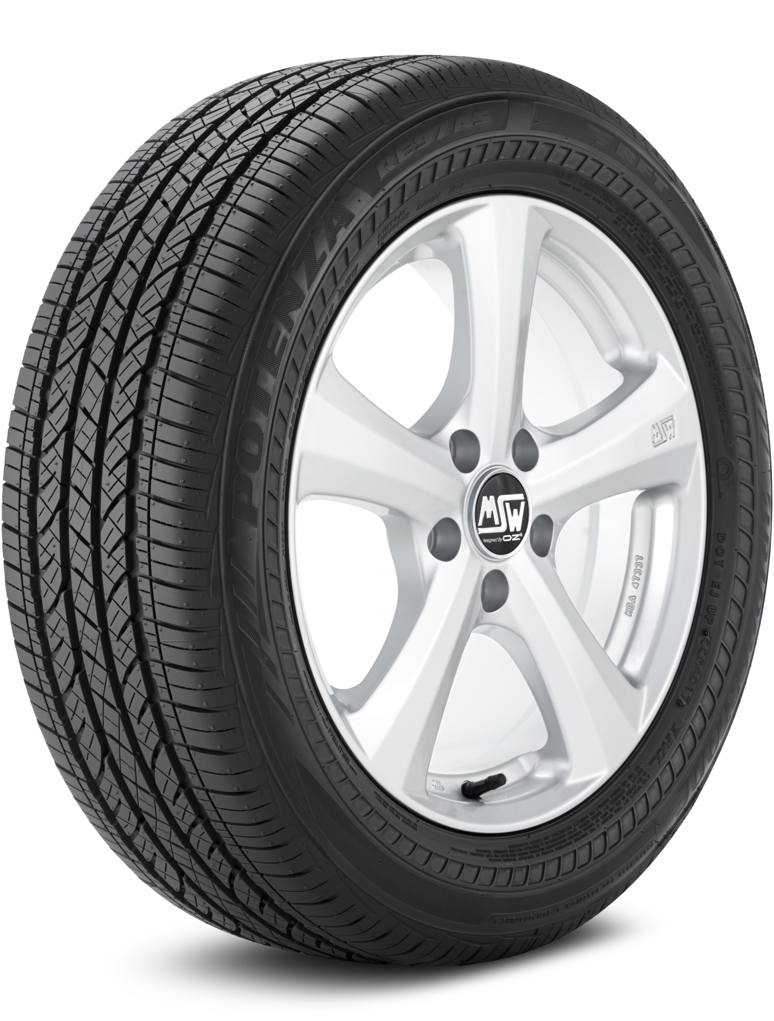 Bridgestone Potenza RE97AS RFT 225/55-17 95V Grand Touring All-Season Tire 000236