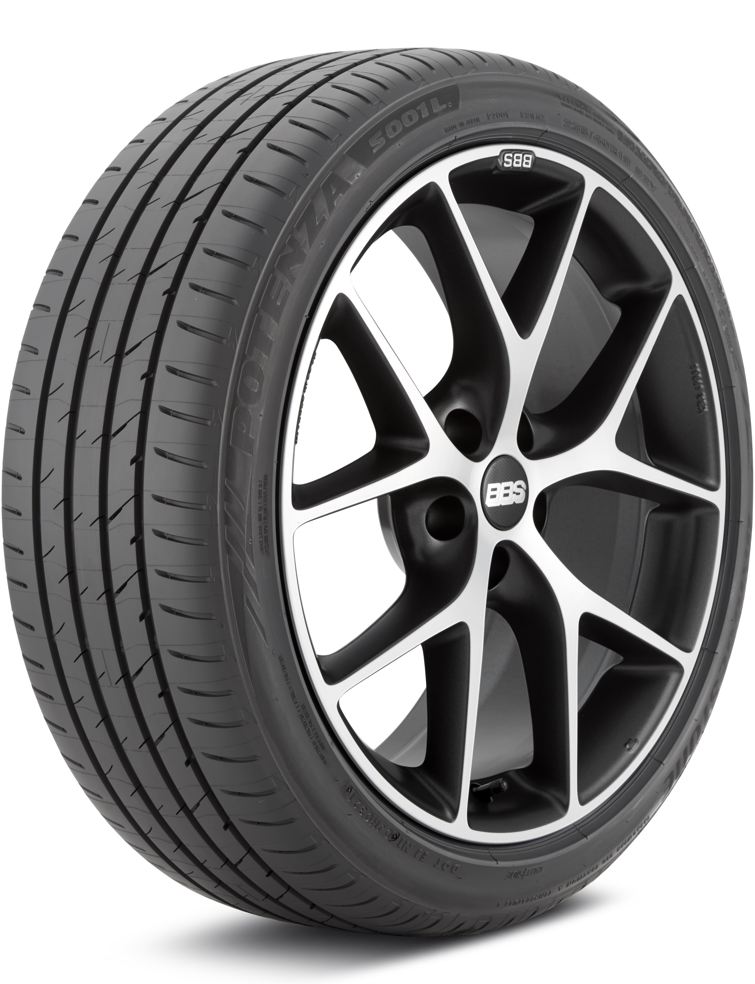 Bridgestone Potenza S001L 235/40-19 92Y Max Performance Summer Tire 012808