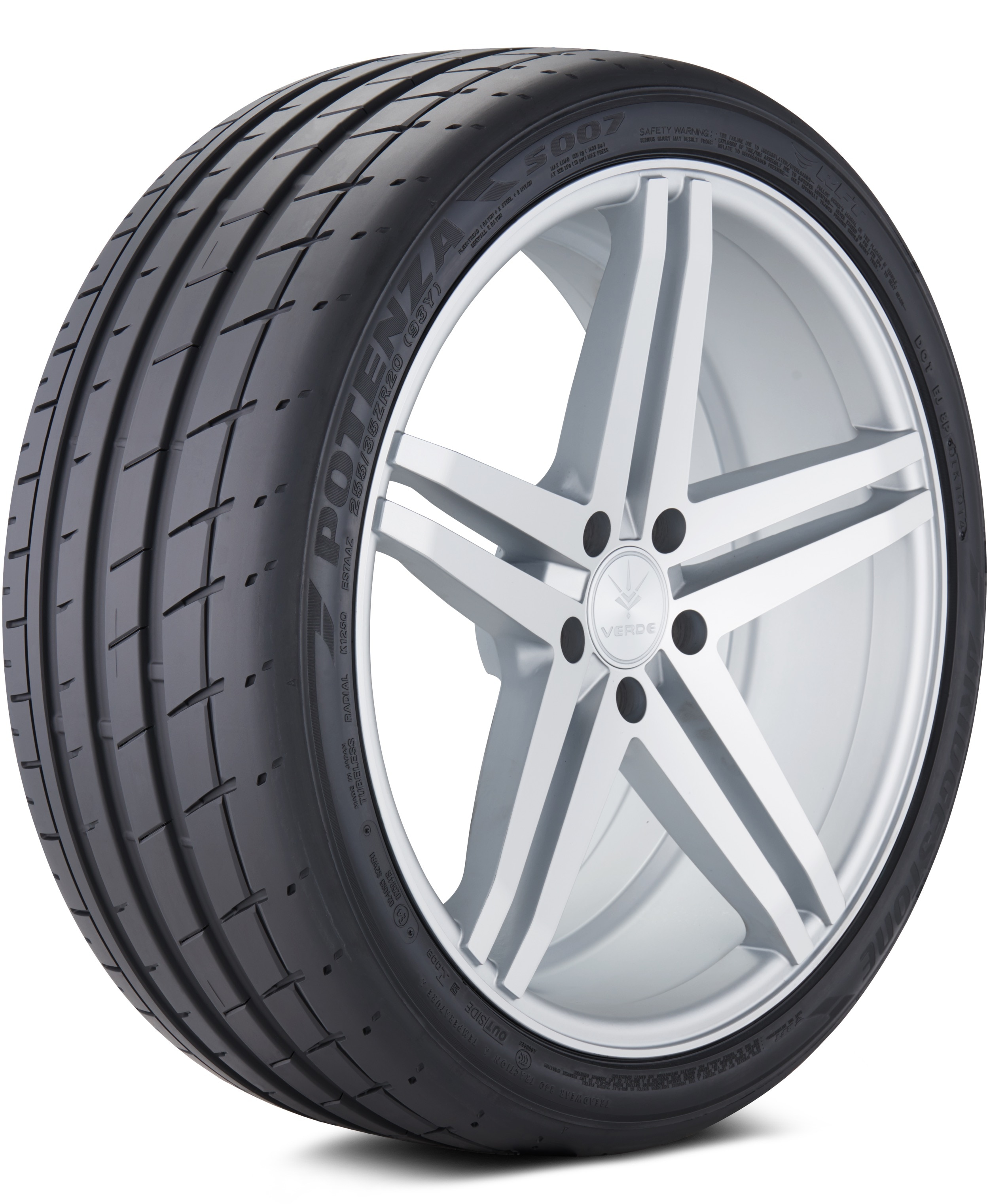 Bridgestone Potenza S007 RFT 315/35-20 (106Y) Max Performance Summer Tire 001478