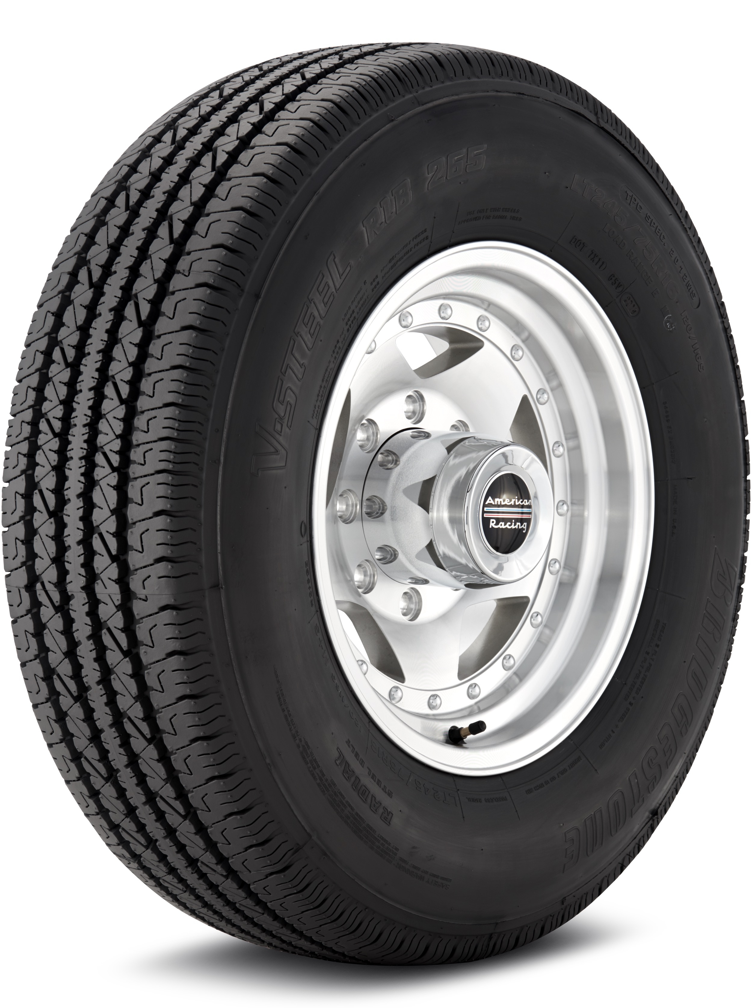 Bridgestone R265 5-Rib 245/75-16 E 120/116S Highway All-Season Tire 003489