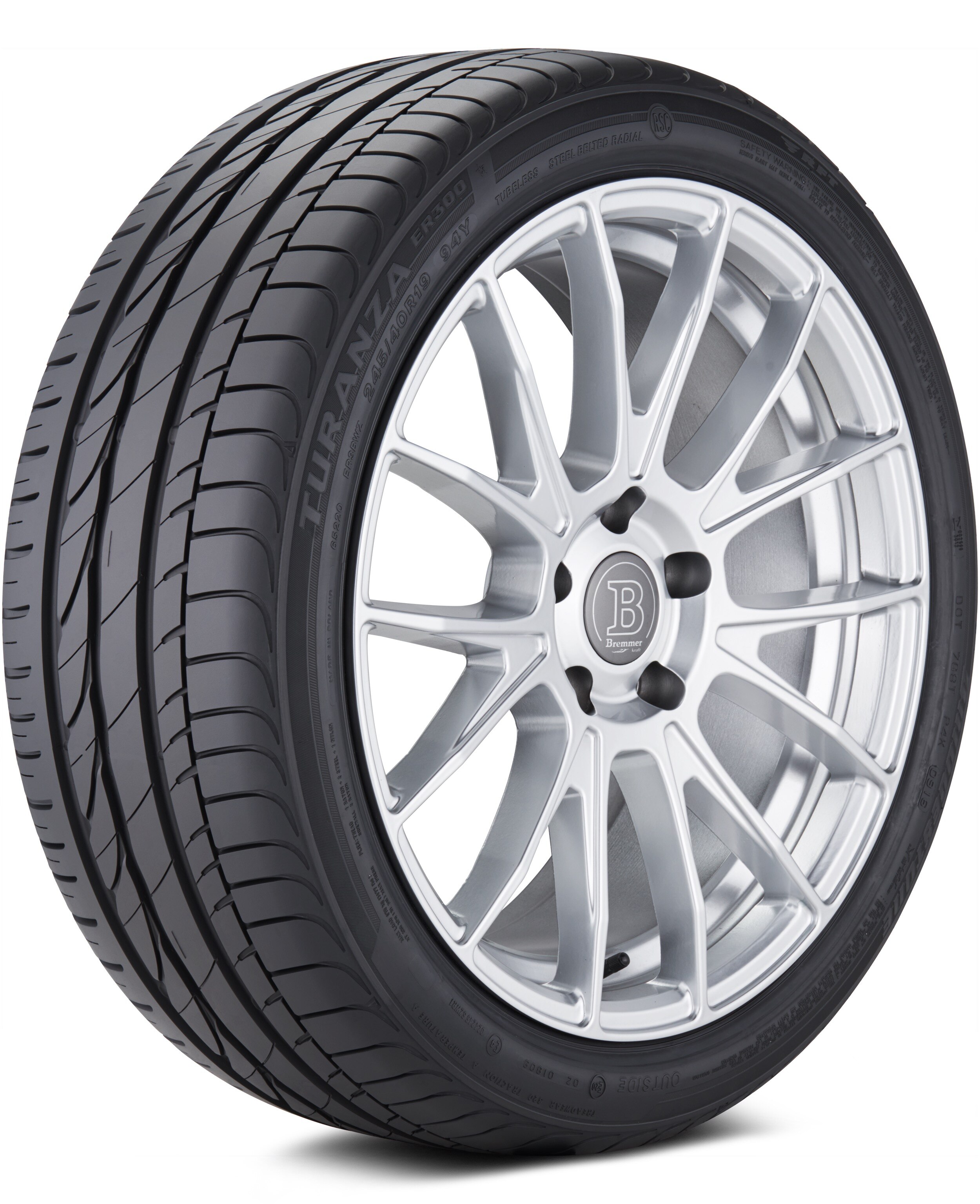 Bridgestone Turanza ER300 RFT 245/45-18 96Y Grand Touring Summer Tire 009874 OLD