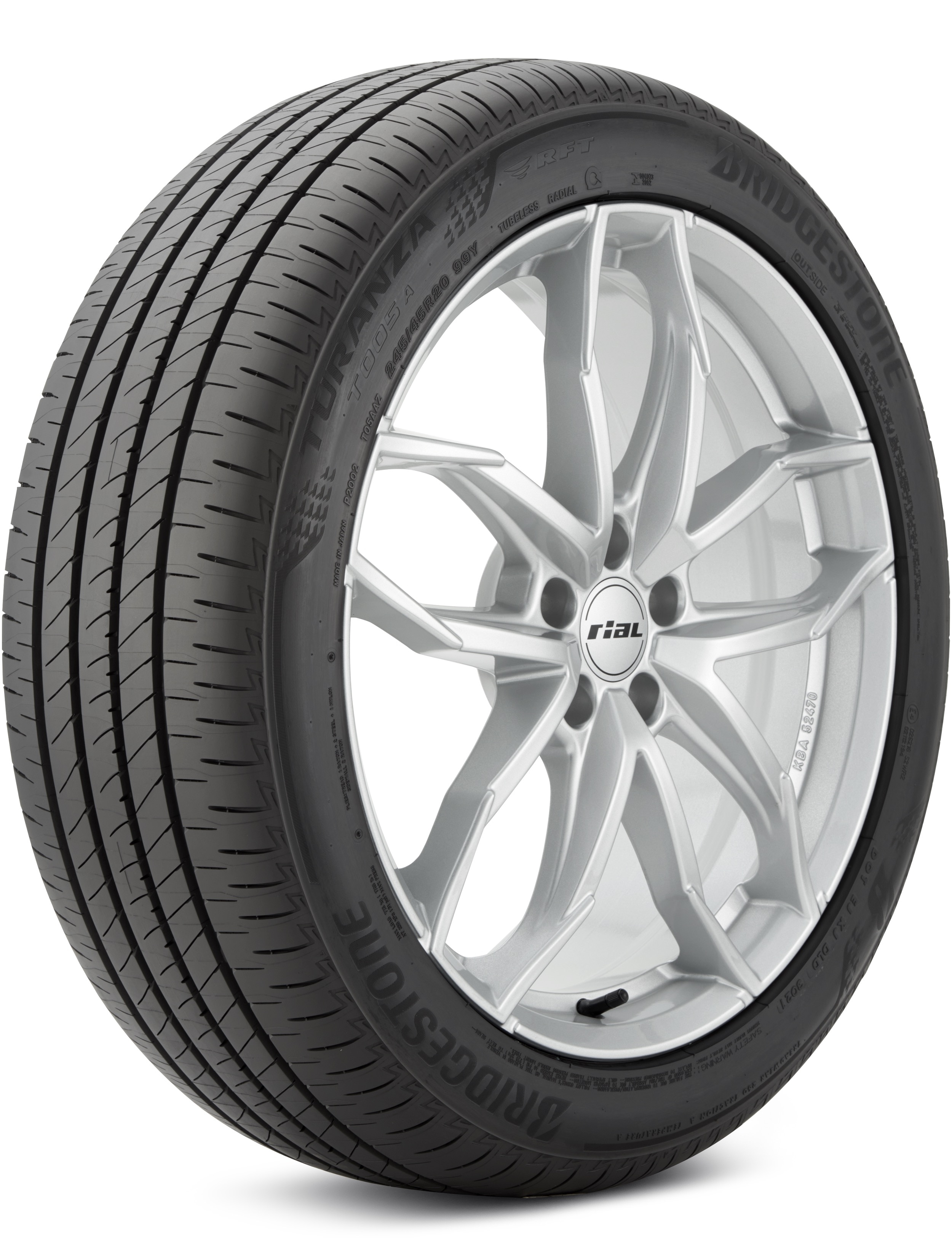 Bridgestone Turanza T005A RFT 245/45-20 99Y Grand Touring Summer Tire 013364