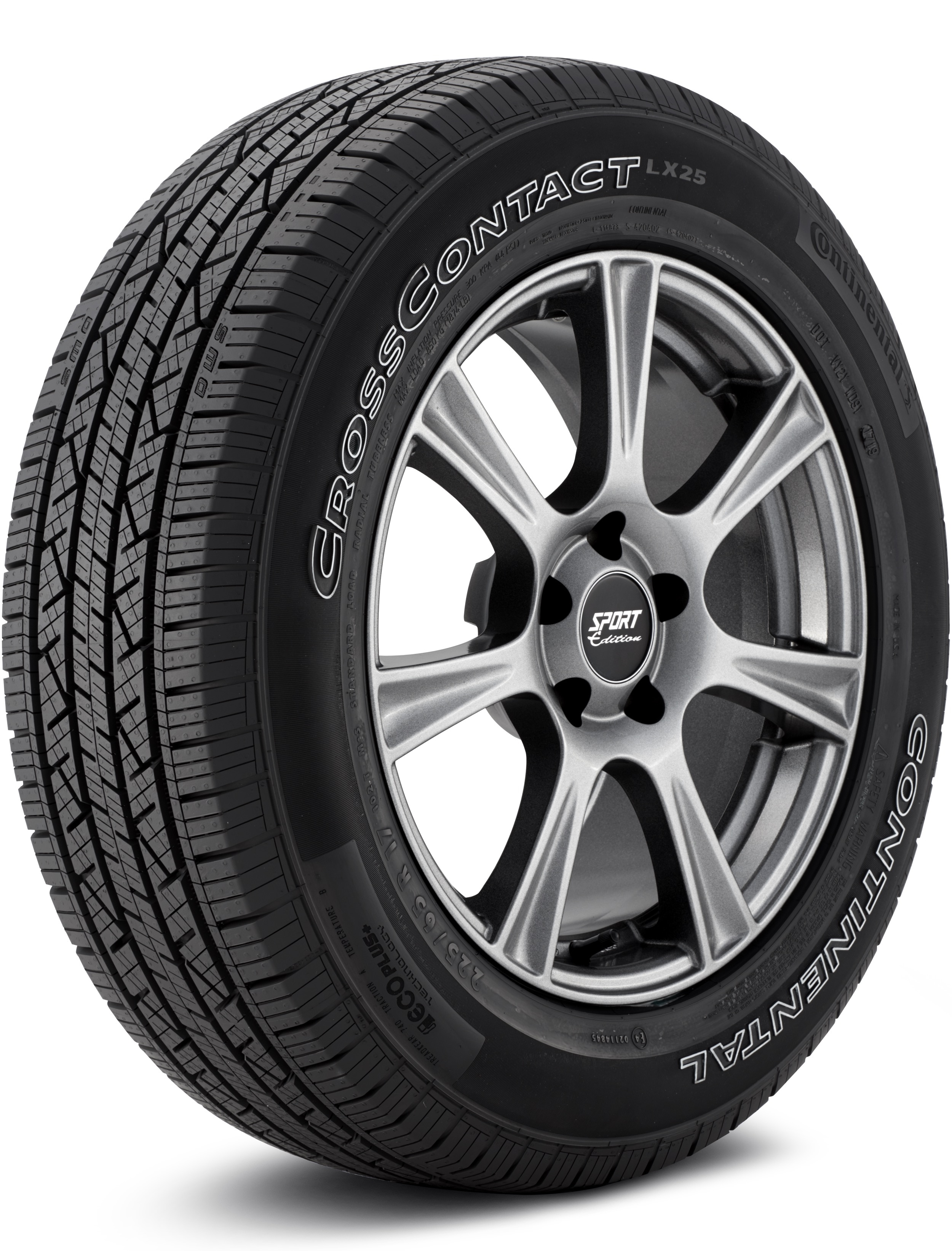 Continental CrossContact LX25 225/65-17 102T Crossover/SUV Touring All-Season Tire 15509990000