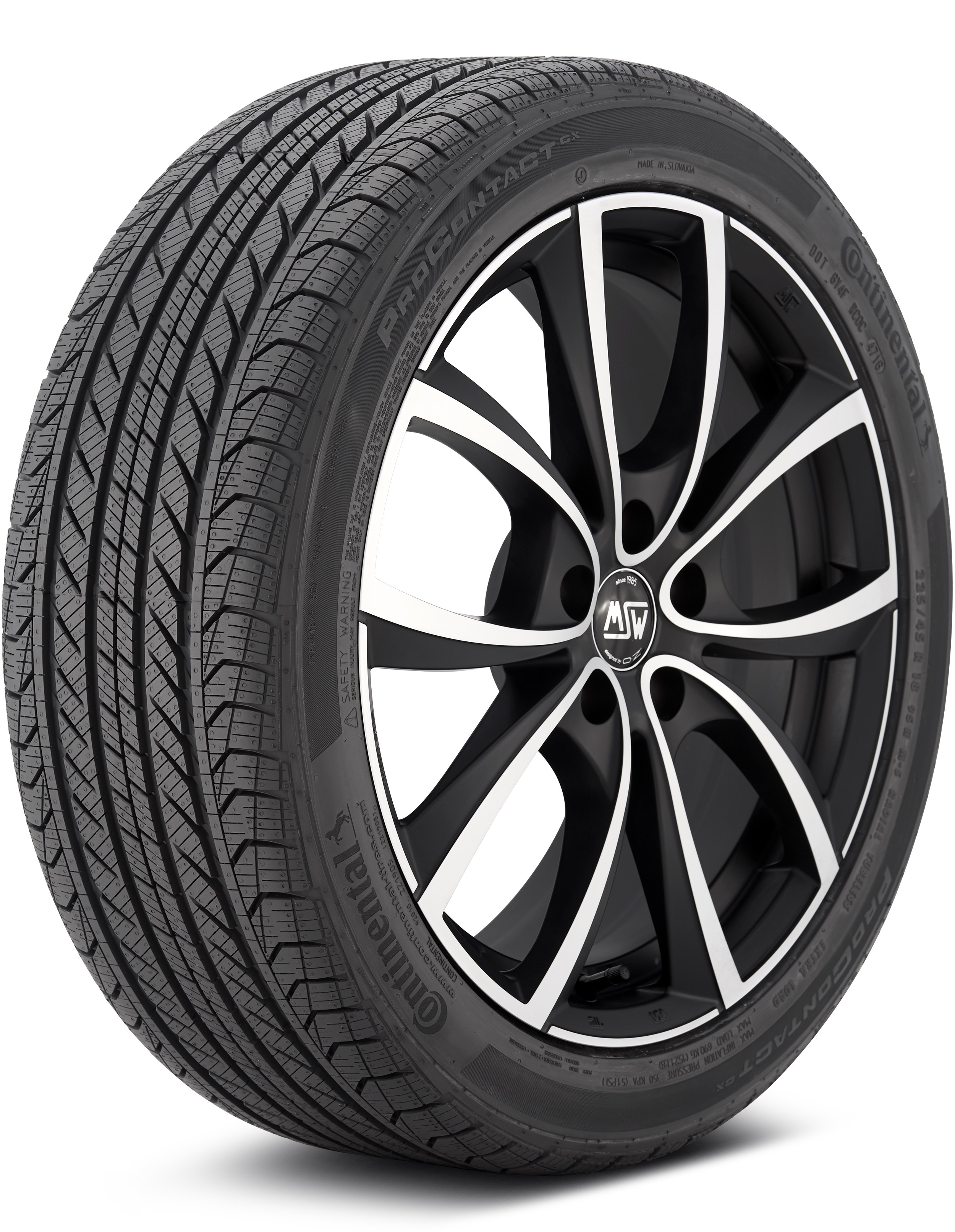 Continental ProContact GX 245/45-19 XL 102H Grand Touring All-Season Tire 15575340000