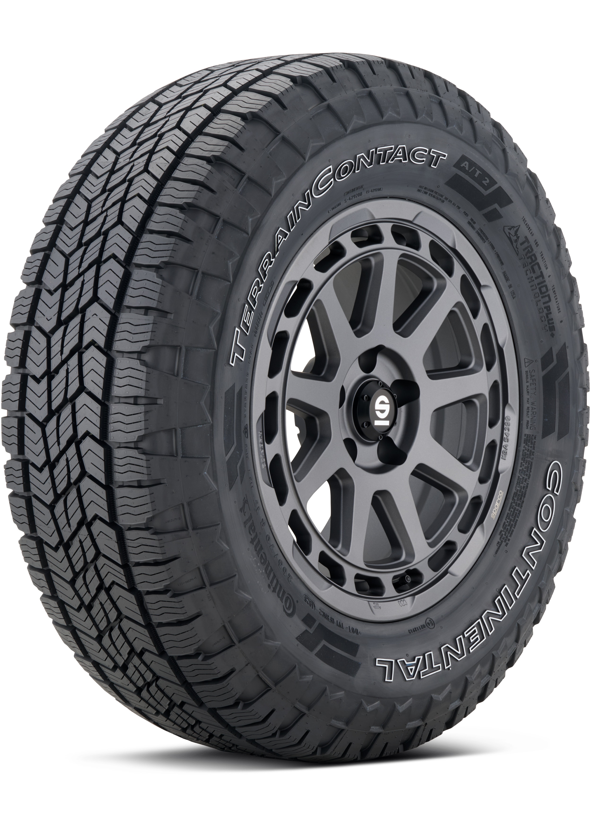 Continental TerrainContact A/T 2 265/70R17 115T On-Road All-Terrain Tire 15582820000