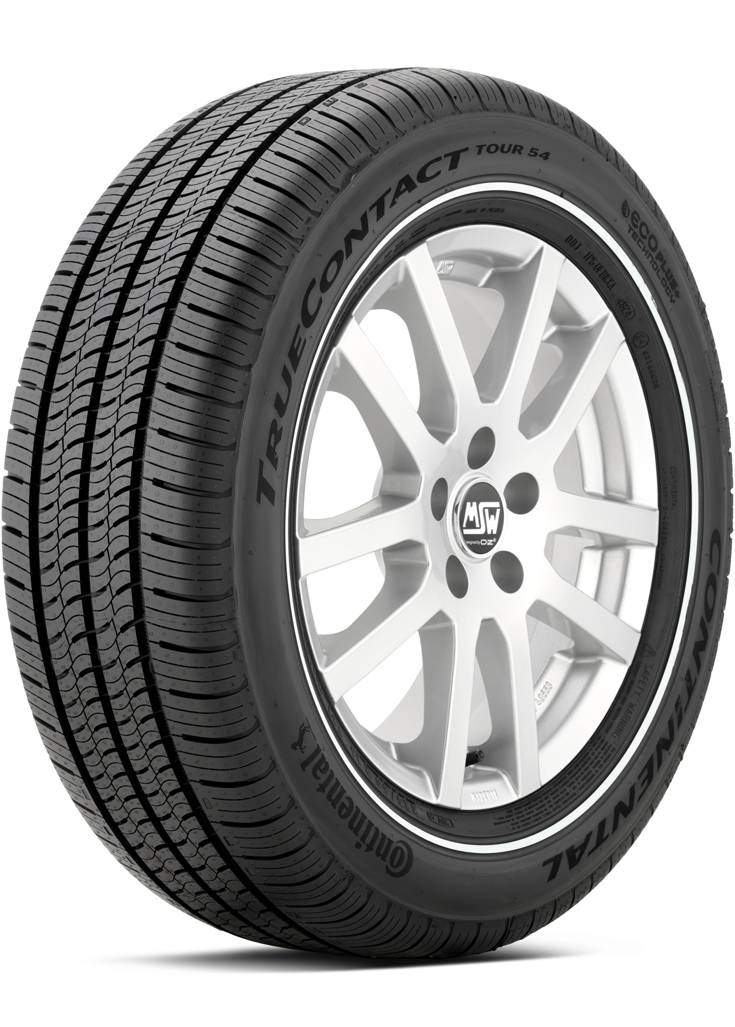 Continental TrueContact Tour 54 225/60R16 98T Standard Touring All-Season Tire 15580060000