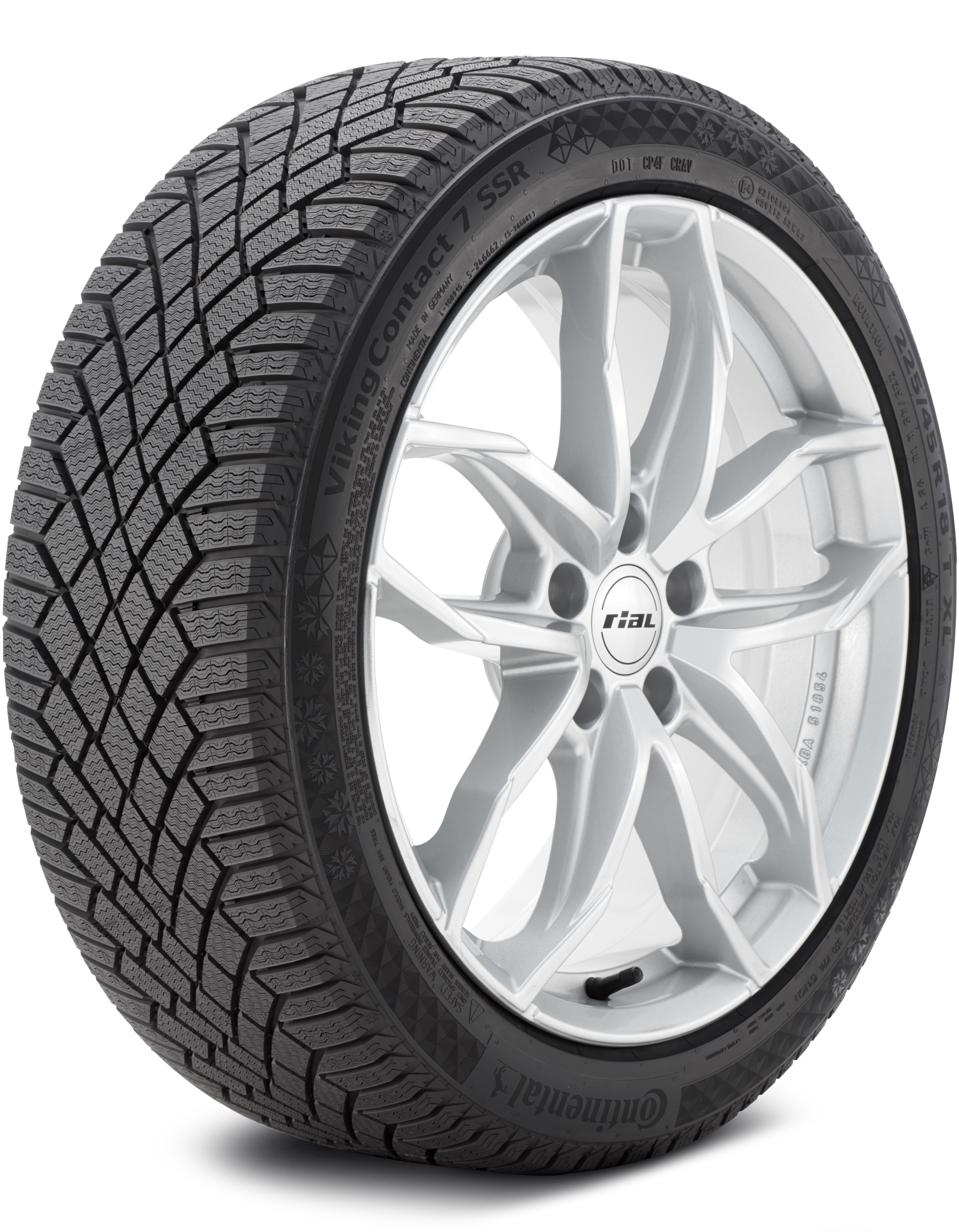 Continental VikingContact 7 SSR 225/45-18 XL 95T Studless Ice & Snow Tire 03450260000