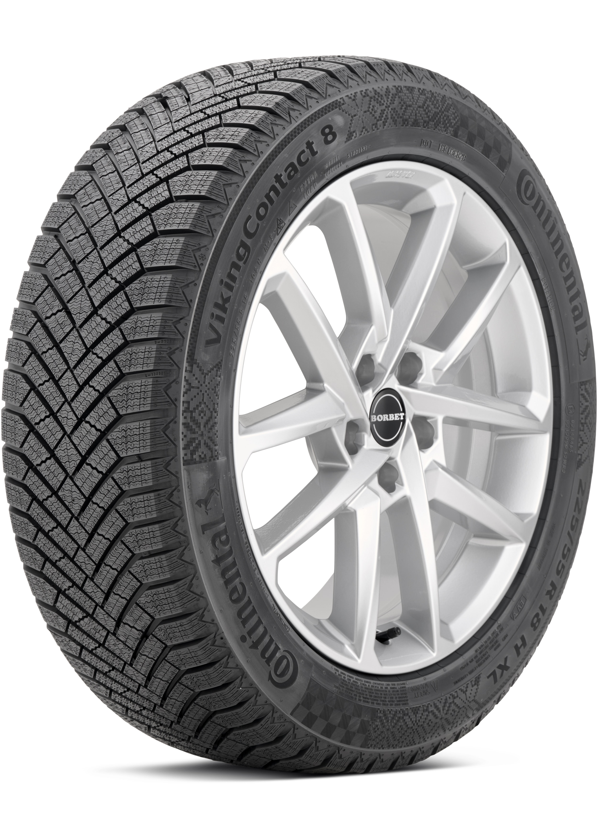 Continental VikingContact 8 195/55R16 XL 91H Studless Ice & Snow Tire 03458260000