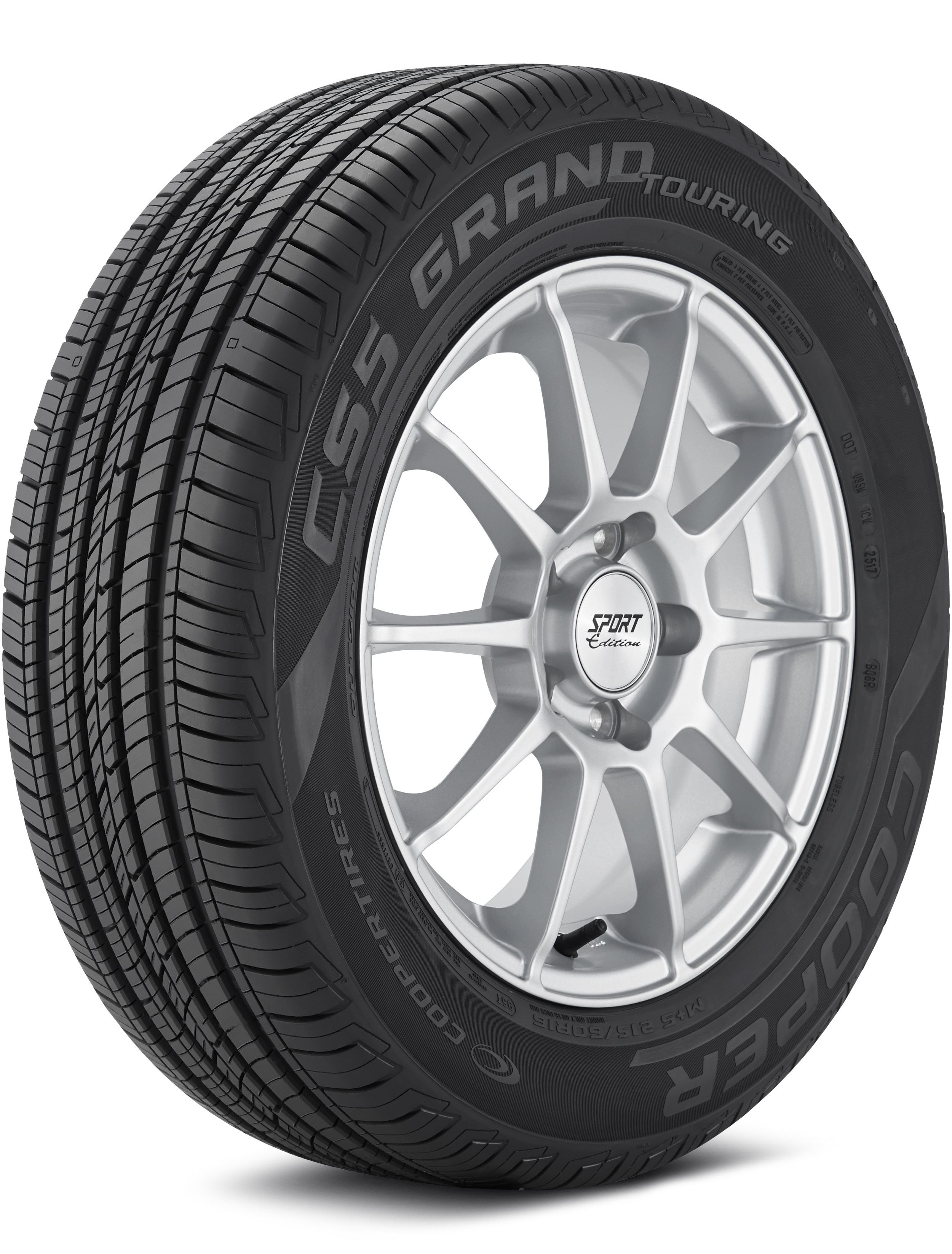 Cooper CS5 Grand Touring 225/55-17 97T Standard Touring All-Season Tire 166080001