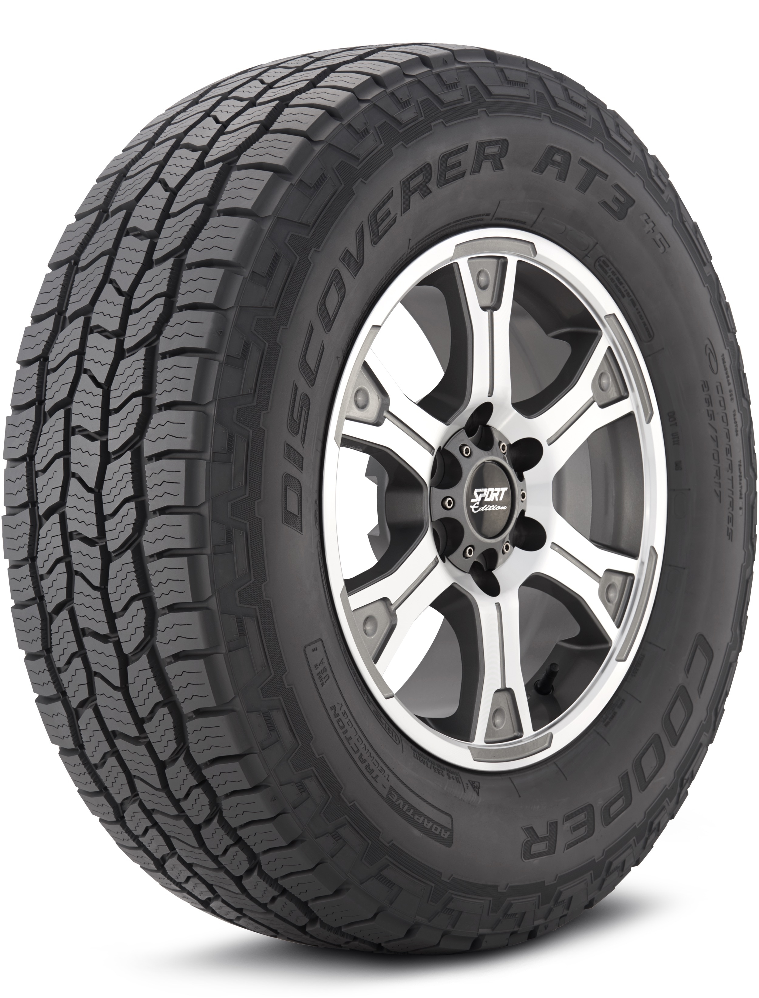 Cooper Discoverer AT3 4S 225/65-17 102H On-Road All-Terrain Tire 171034002