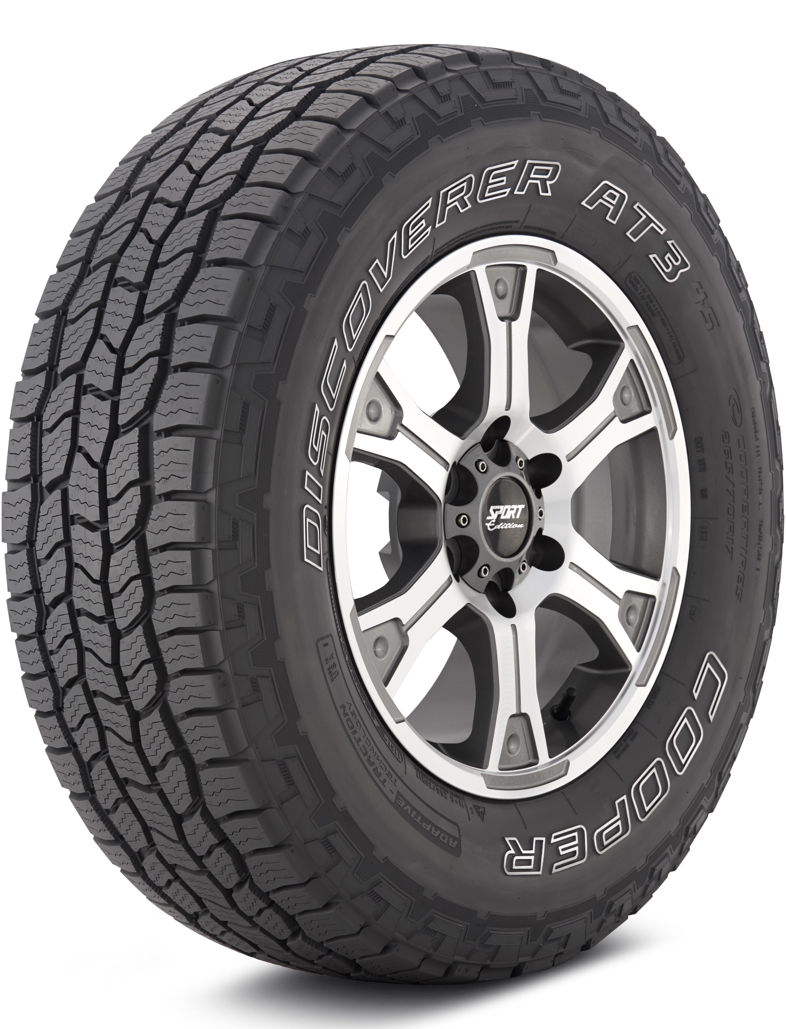 Cooper Discoverer AT3 4S 225/70-15 100T On-Road All-Terrain Tire 171015010