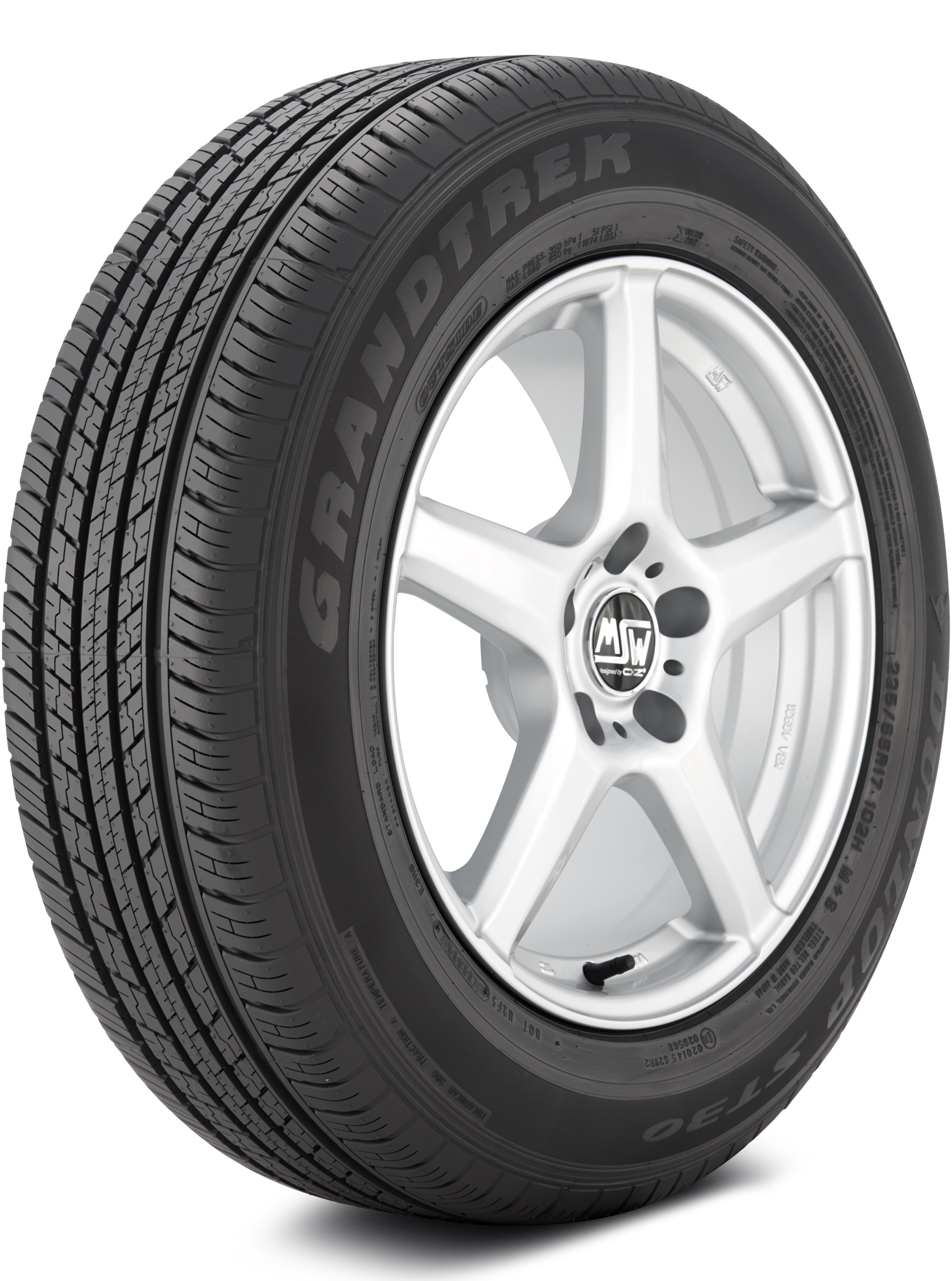 Dunlop Grandtrek ST30 225/65-17 102H Highway All-Season Tire 290126785