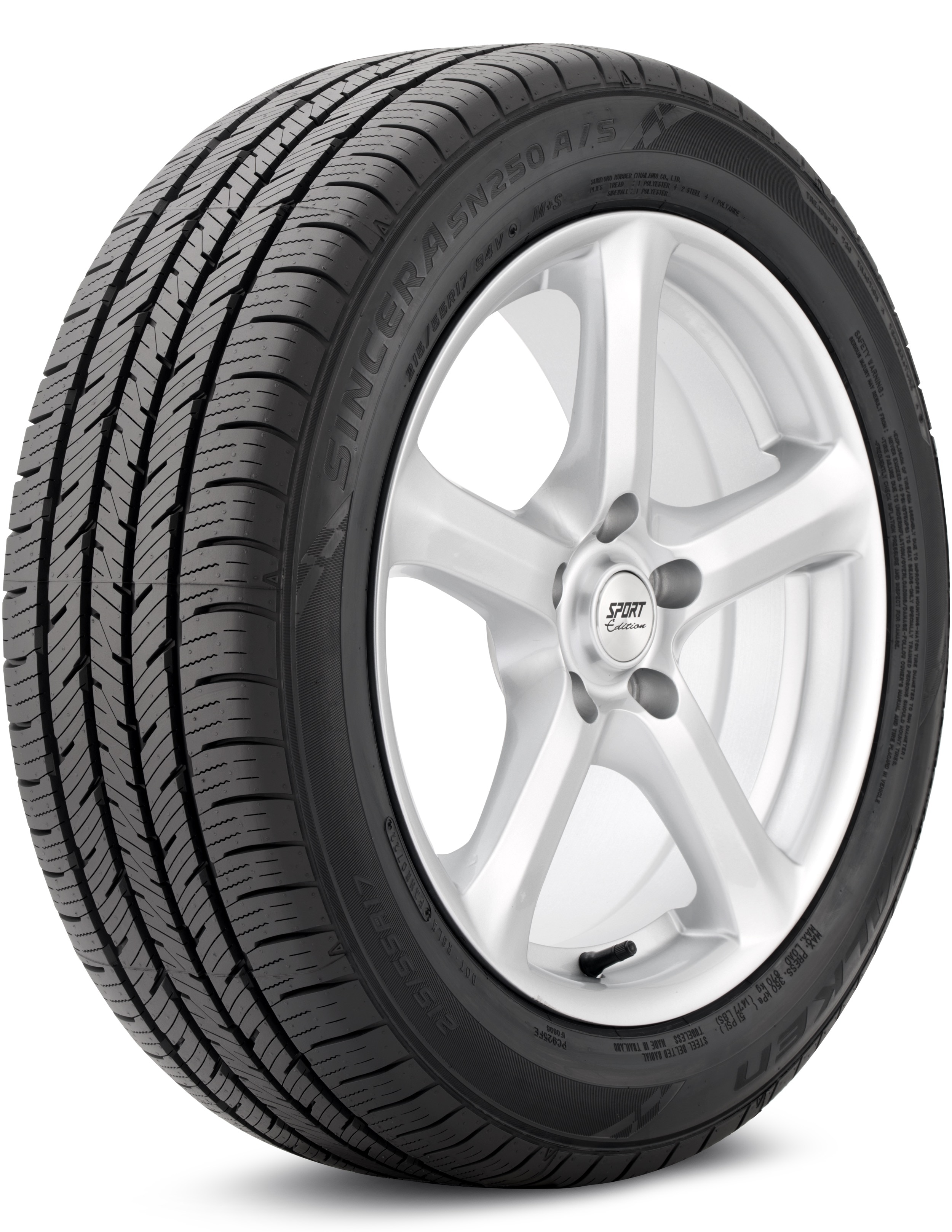 Falken Sincera SN250 A/S 235/65-17 104T Grand Touring All-Season Tire 28294790