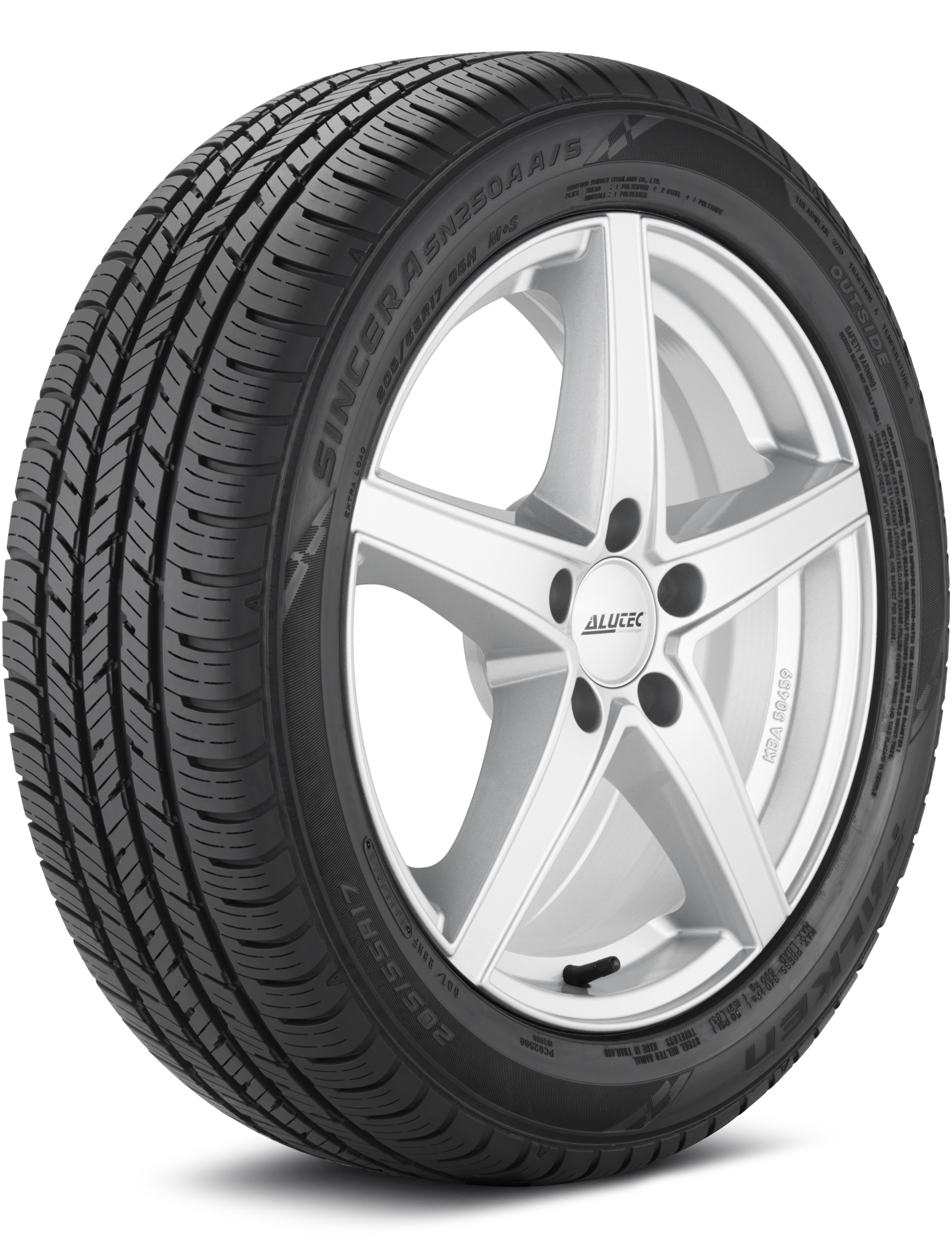 Falken Sincera SN250A A/S 205/55-17 XL 95H Grand Touring All-Season Tire 59000110