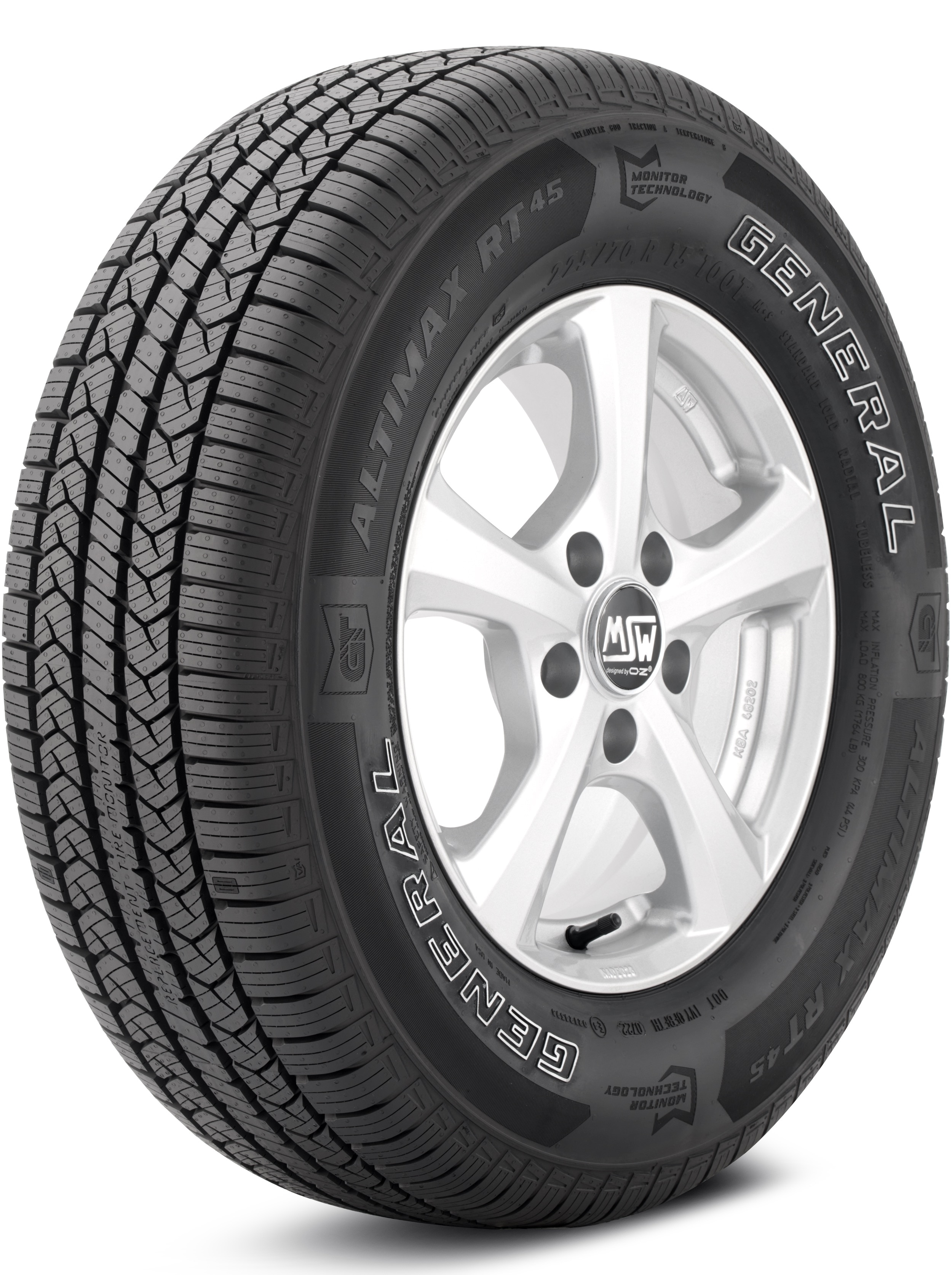 General AltiMAX RT45 225/70-15 100T Grand Touring All-Season Tire 15576540000