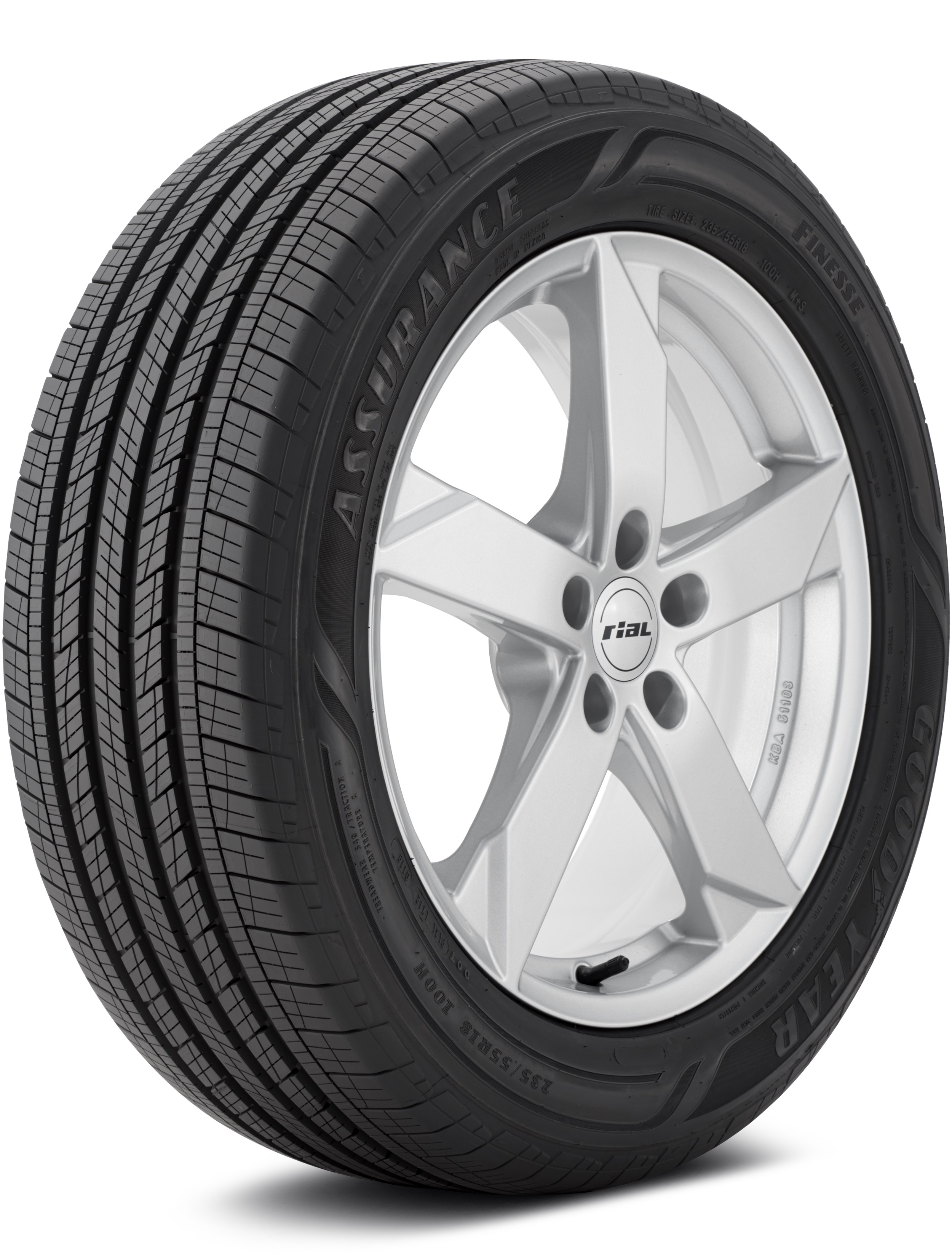 Goodyear Assurance Finesse 215/55-18 95H Standard Touring All-Season Tire 681052566