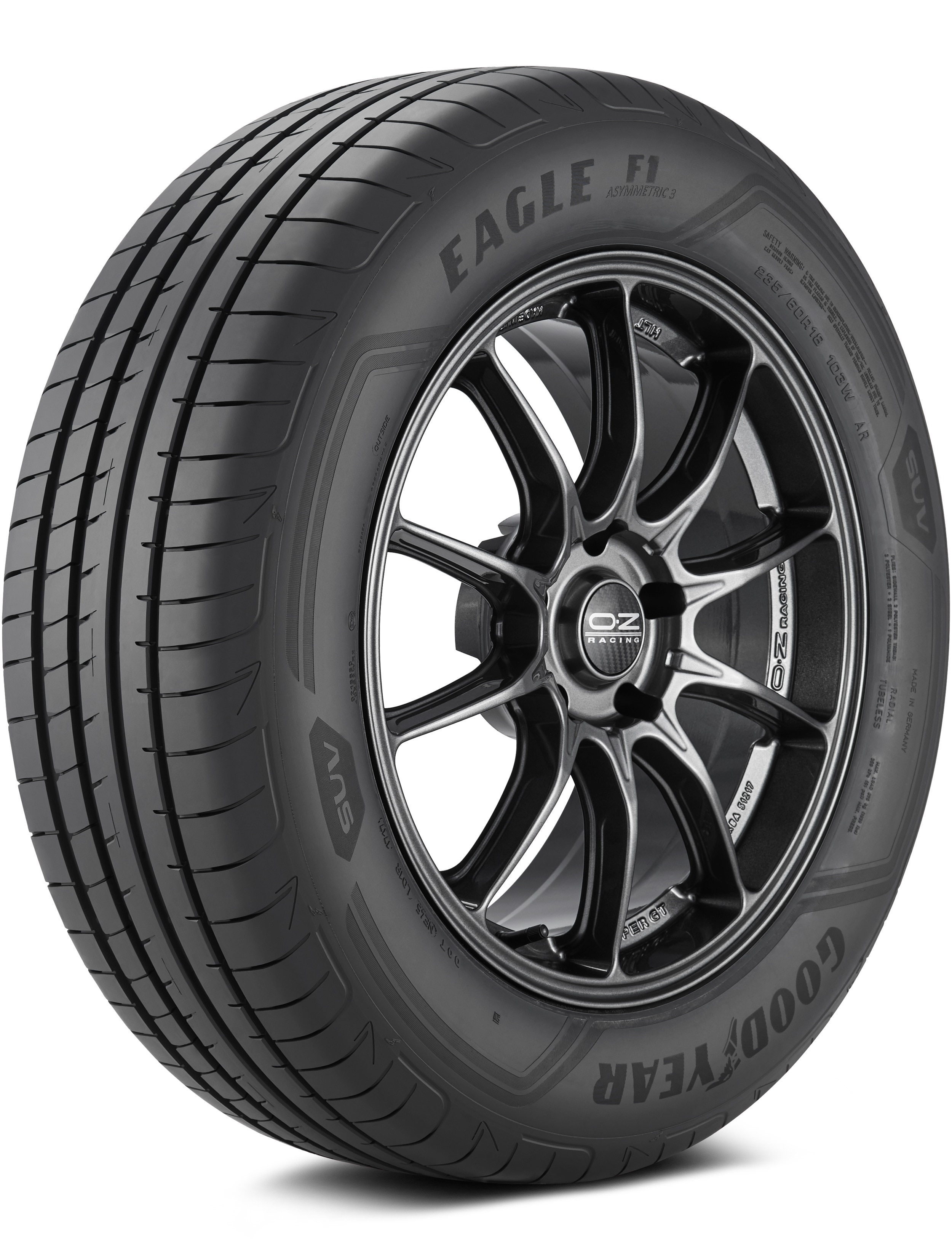 Goodyear Eagle F1 Asymmetric 3 SUV 235/55-19 101Y Street/Sport Truck Summer Truck Tire 783437544