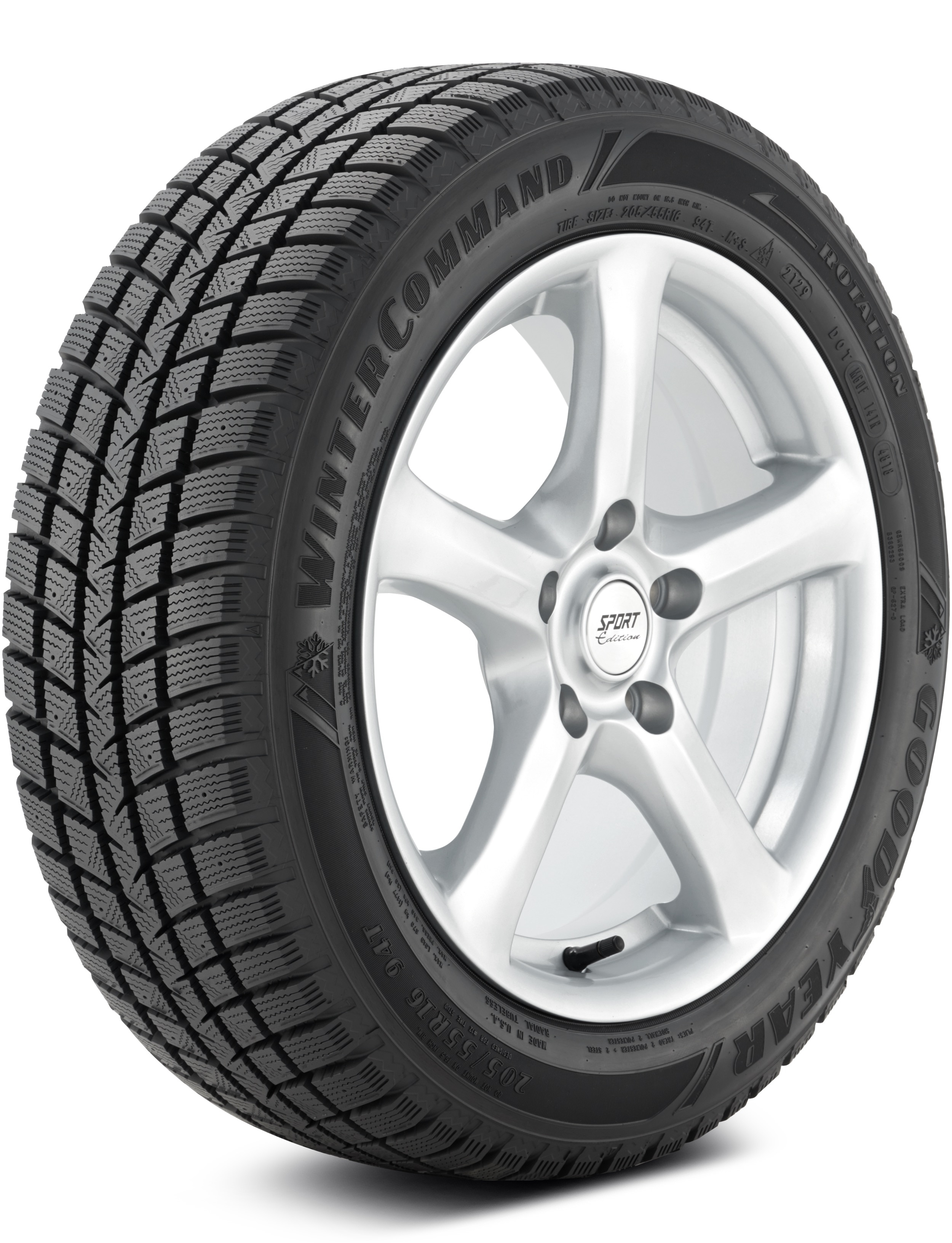 Goodyear WinterCommand 215/65R17 99T Studdable Winter/Snow Tire 187024565