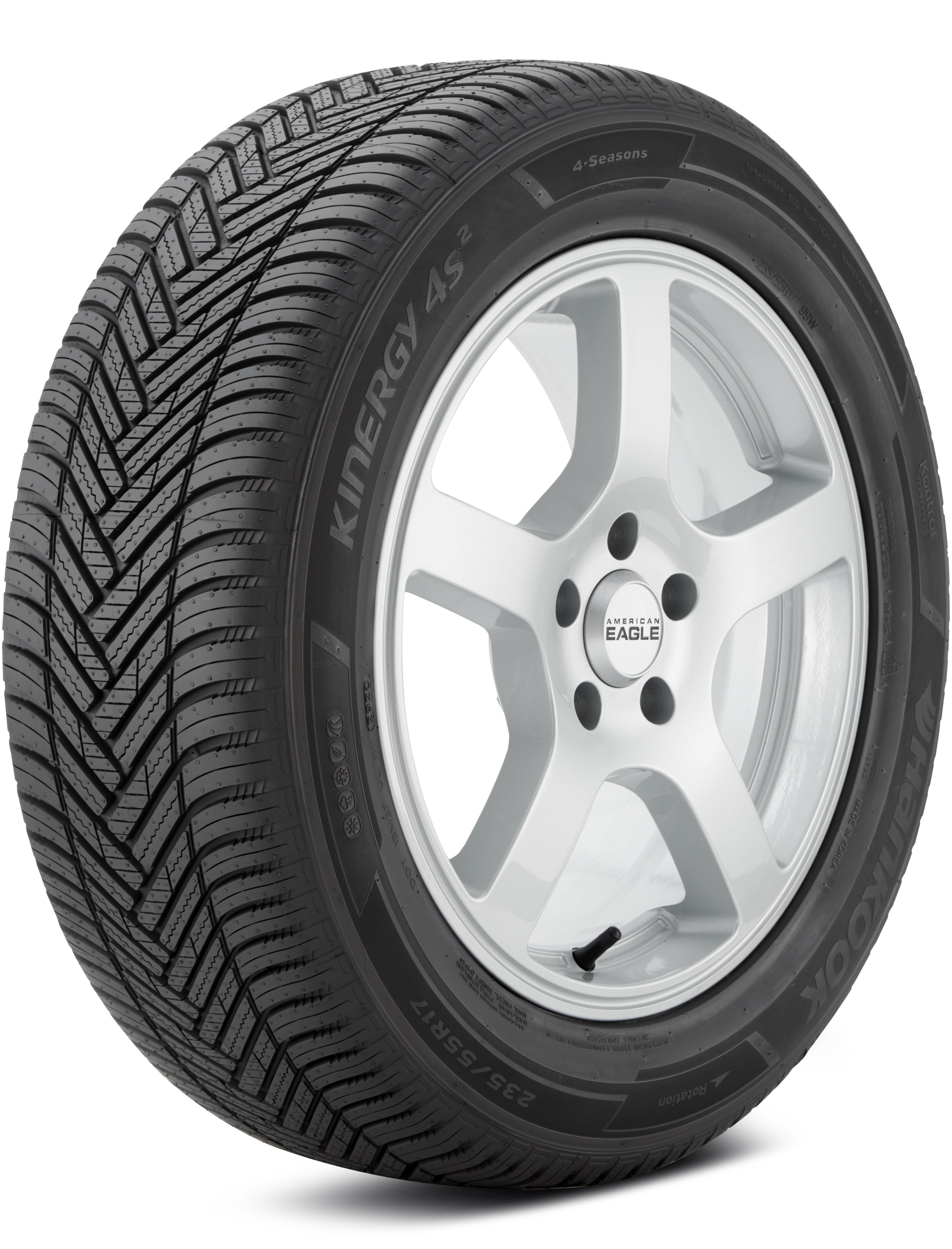 Hankook Kinergy 4S2 205/50-17 XL 93W Grand Touring All-Season Tire 1024957