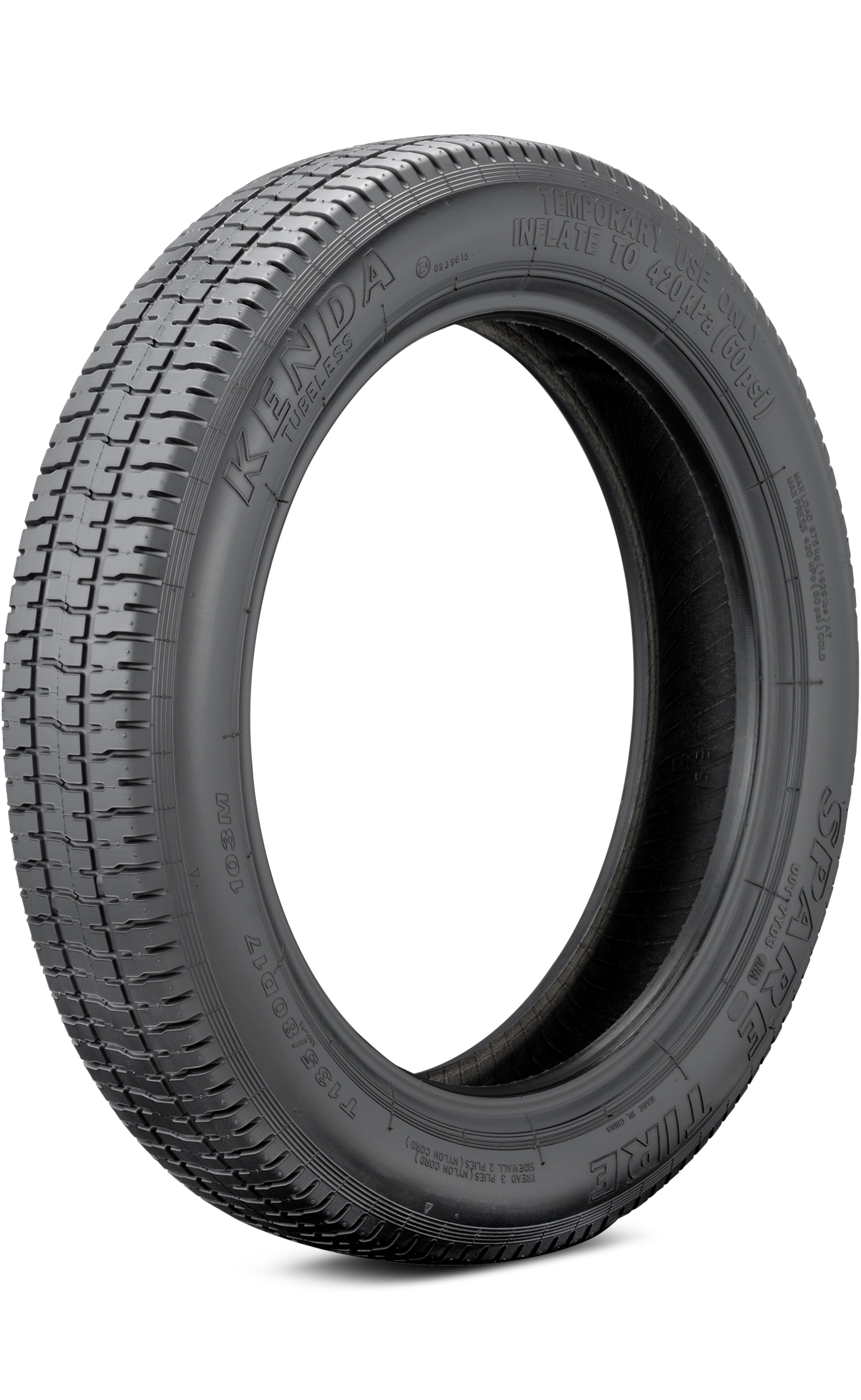 Kenda, Kenda Spare Tire K801 155/80R19 114M Temporary/Compact Spare Tire 232210