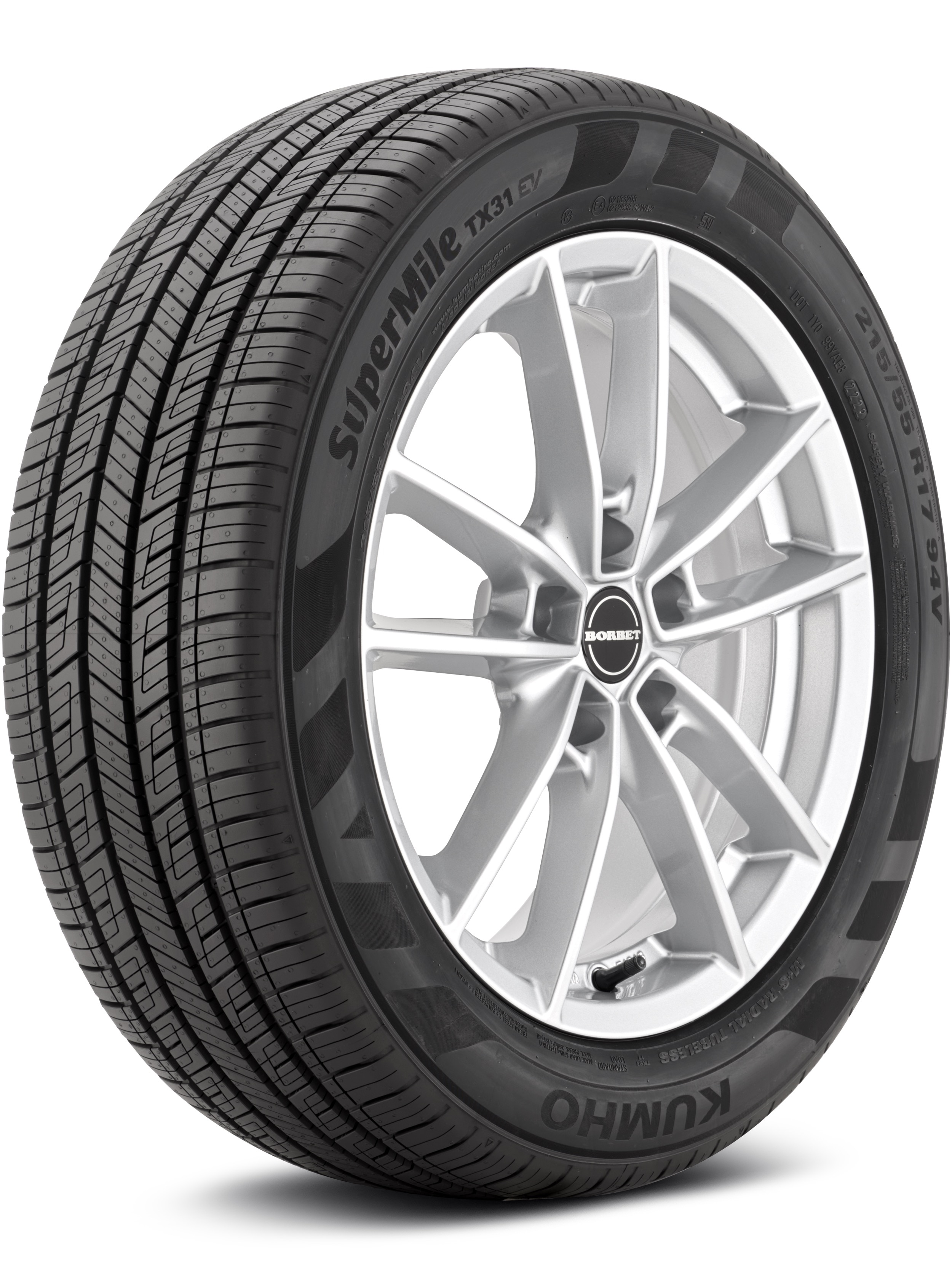 Kumho SuperMile TX31 EV 215/55-17 94V Grand Touring All-Season Tire 2298343