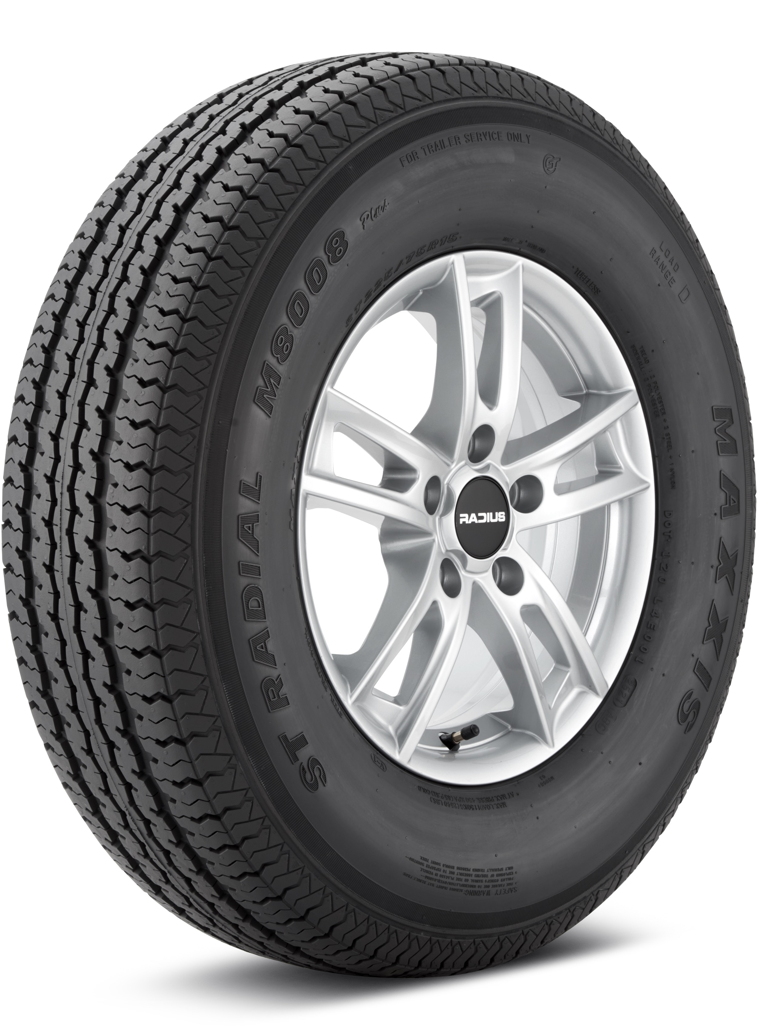 Maxxis M8008 Plus 205/75-15 C NONE Trailer Service Tire TL00096600