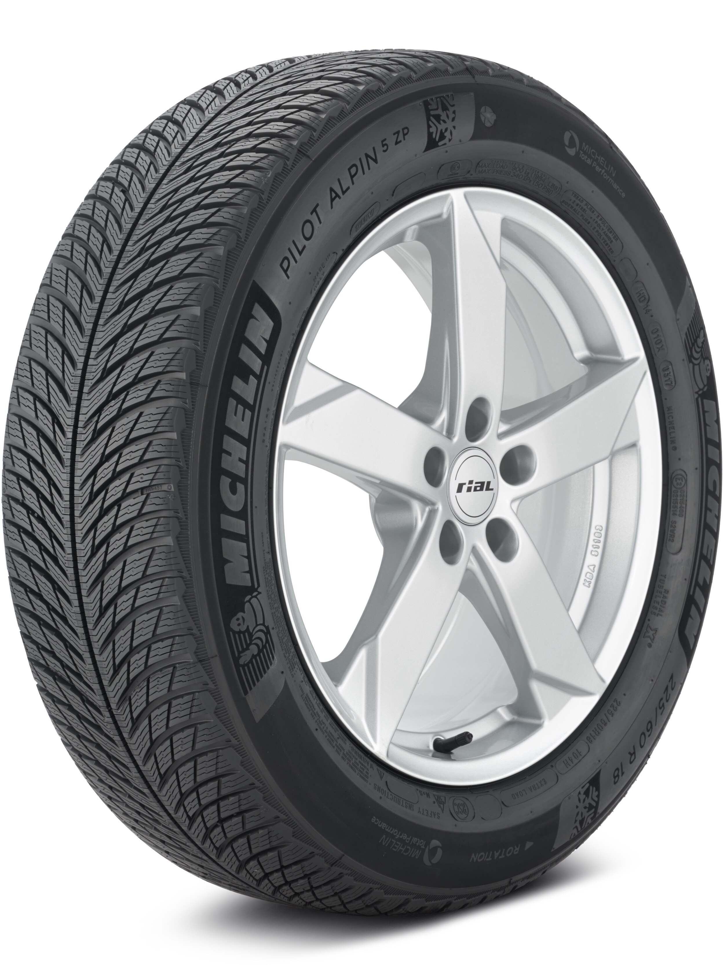 Michelin Pilot Alpin 5 SUV ZP 225/60-18 XL 104H Light Truck/SUV Performance Snow Truck Tire 67319 OLD