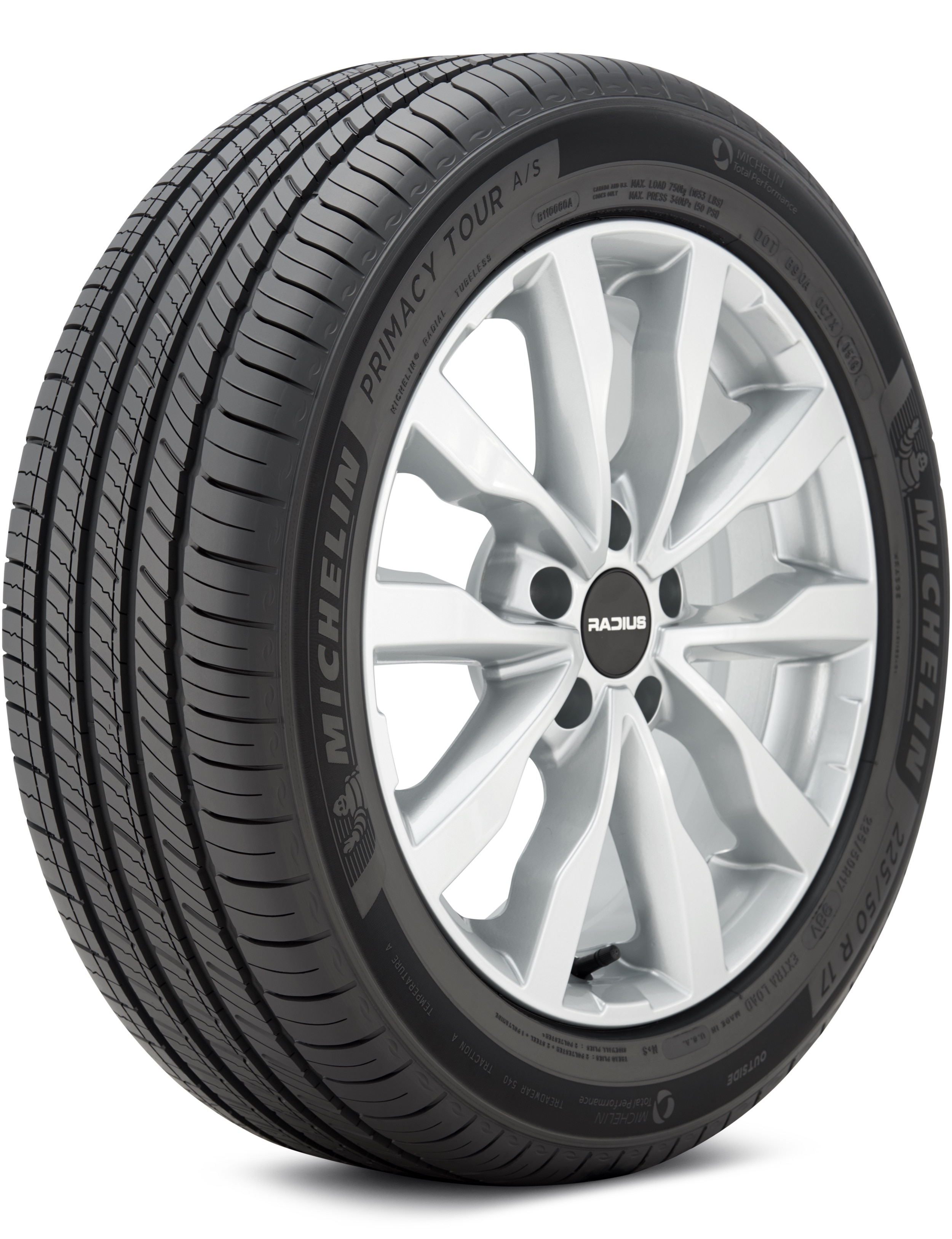 Michelin Primacy Tour A/S 225/60-18 100H Grand Touring All-Season Tire 37916