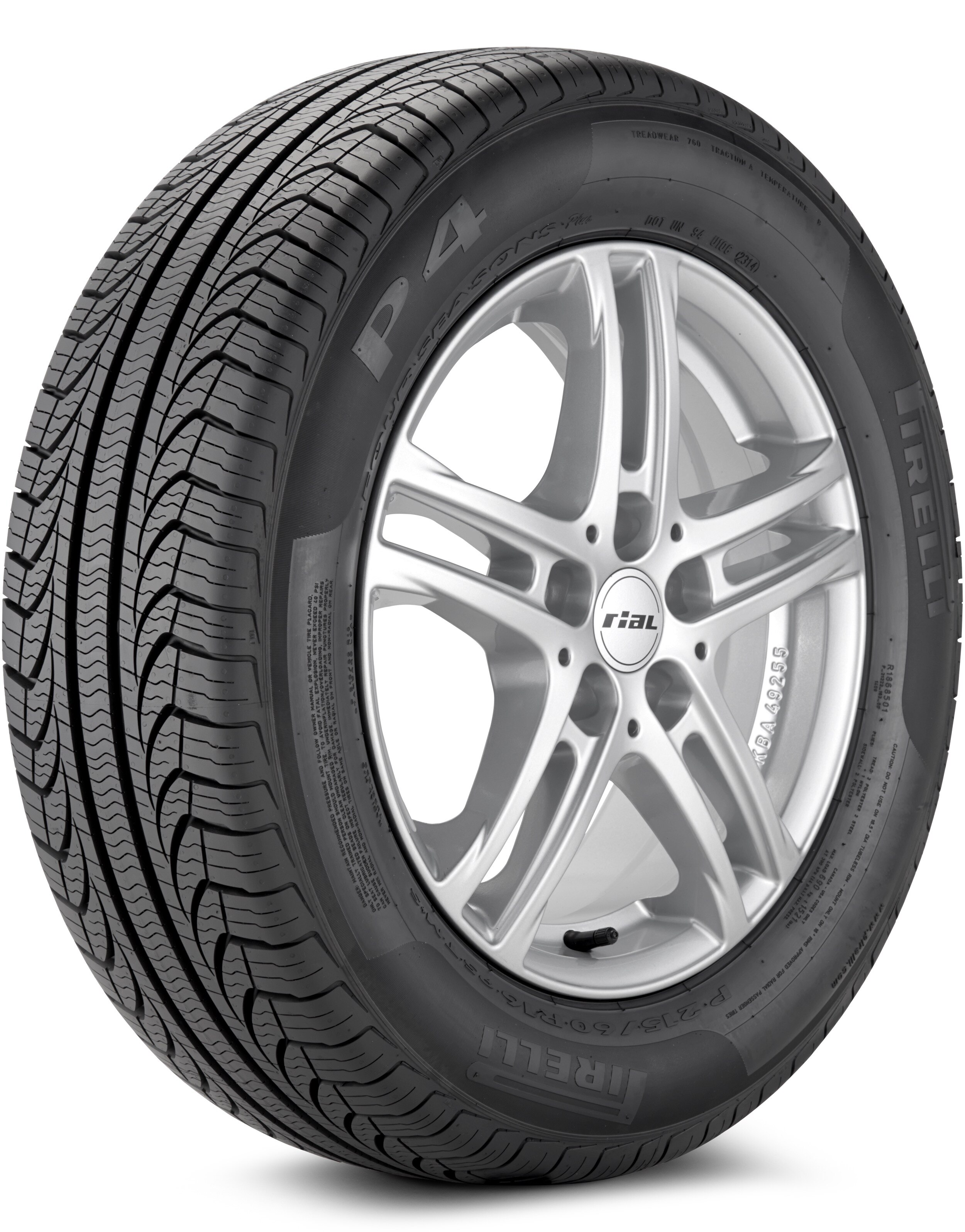 Pirelli P4 Four Seasons Plus 185/65-15 88T Standard Touring All-Season Tire 2509100 OLD