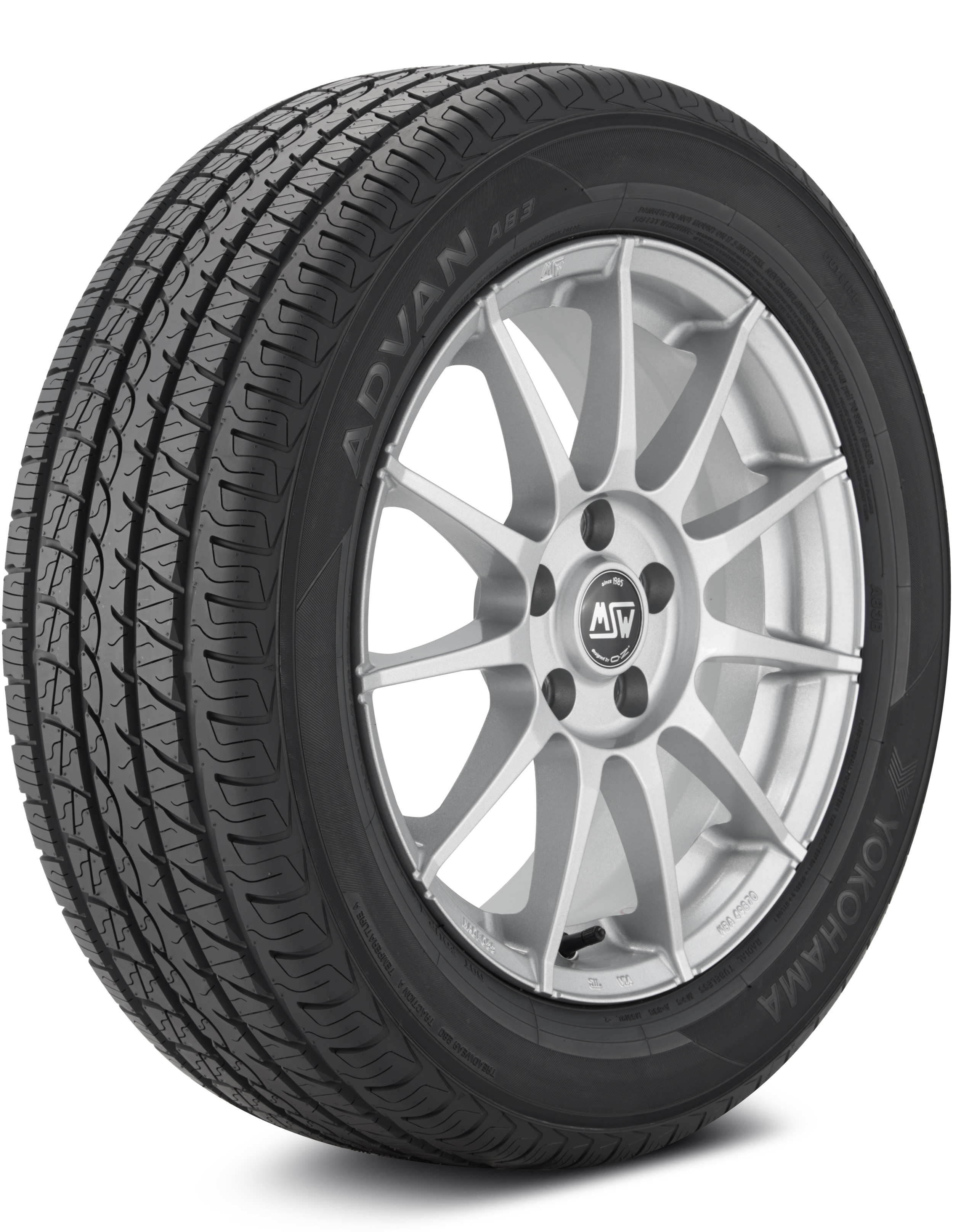 Yokohama ADVAN A83B 225/55-17 95V High Performance All-Season Tire 110193340