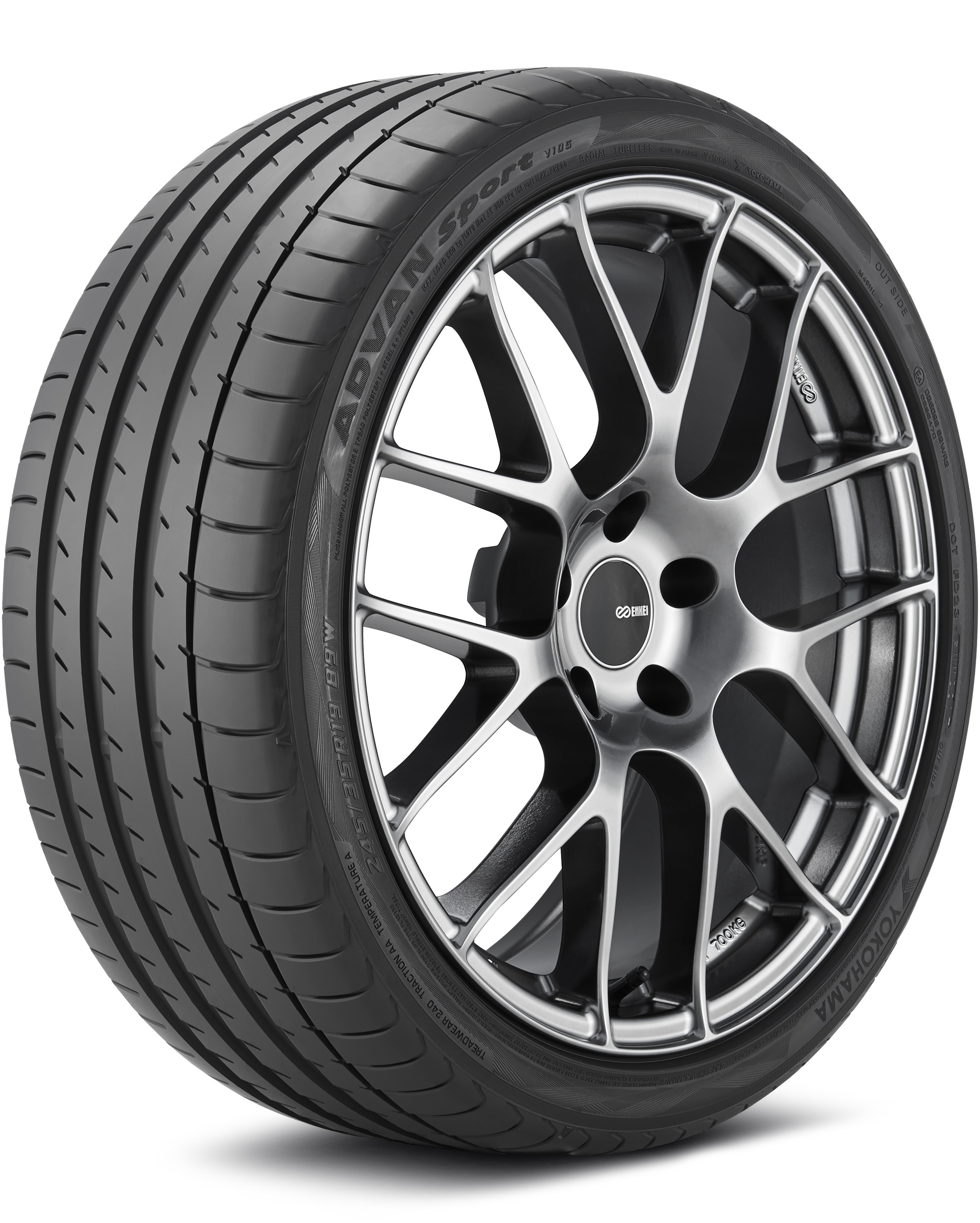 Yokohama ADVAN Sport V105G 245/35-19 89W Max Performance Summer Tire 110193356