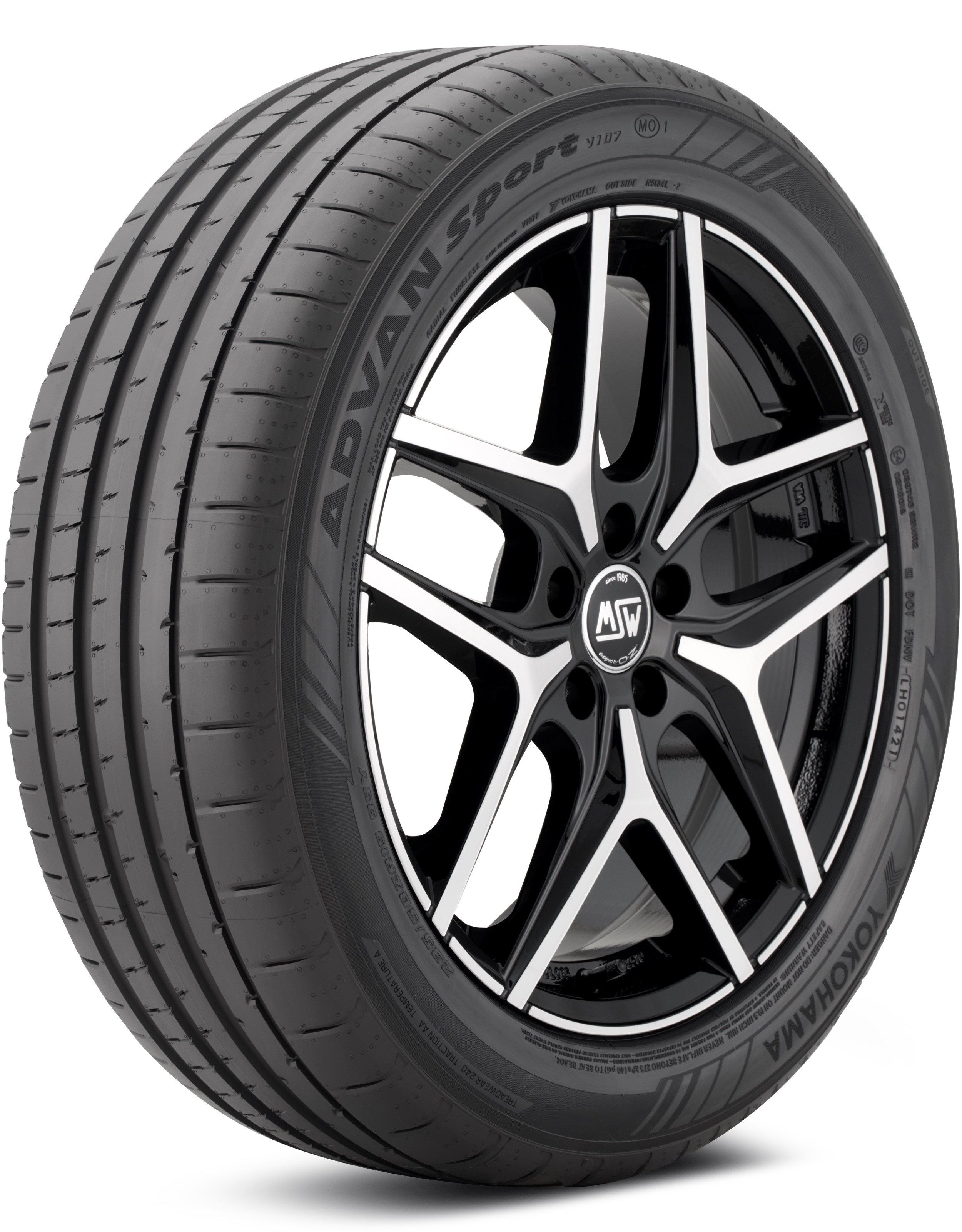 Yokohama ADVAN Sport V107F 235/50-19 99Y Max Performance Summer Tire 110133225