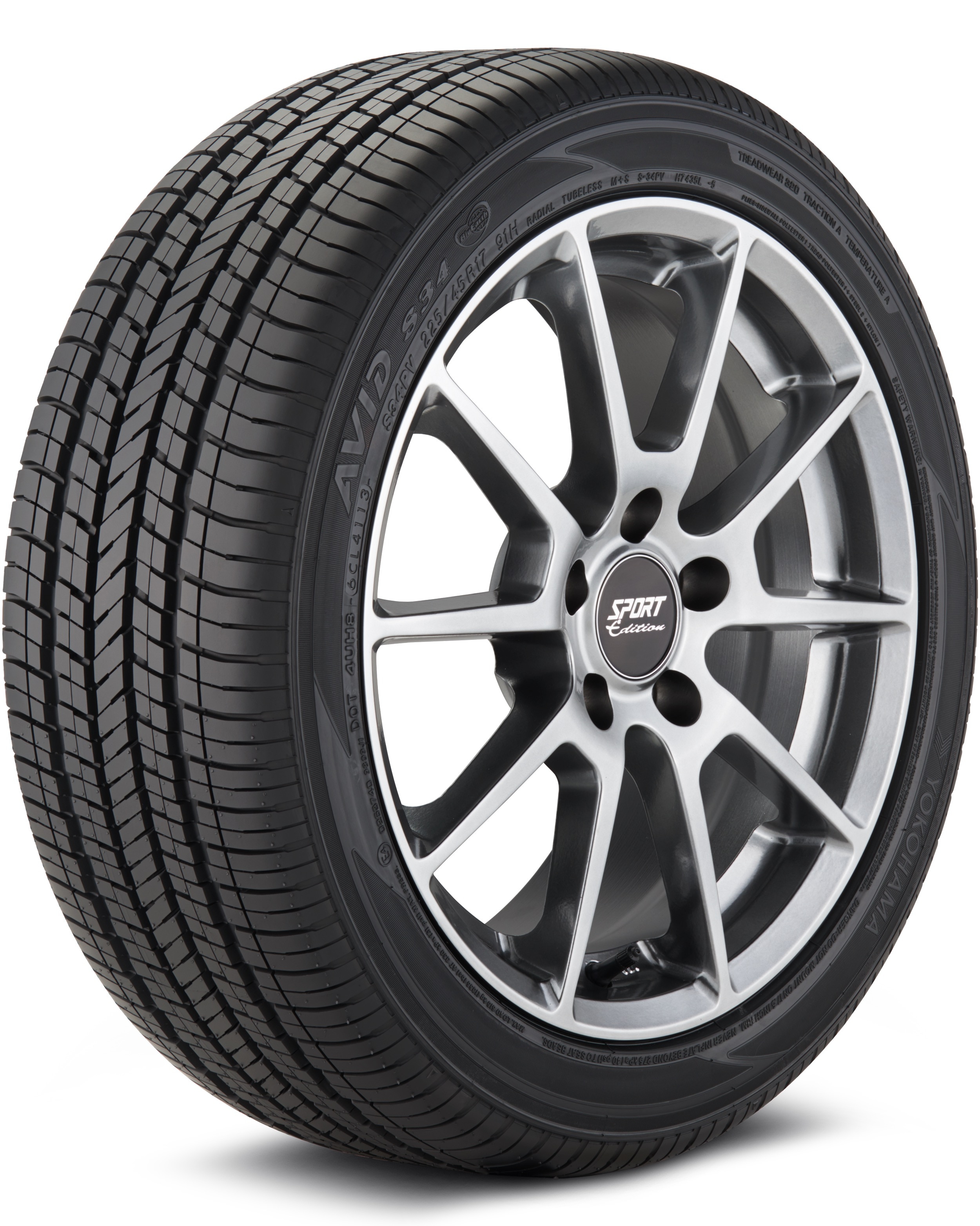 Yokohama AVID S34PV 225/45R17 91H Standard Touring All-Season Tire 110133524