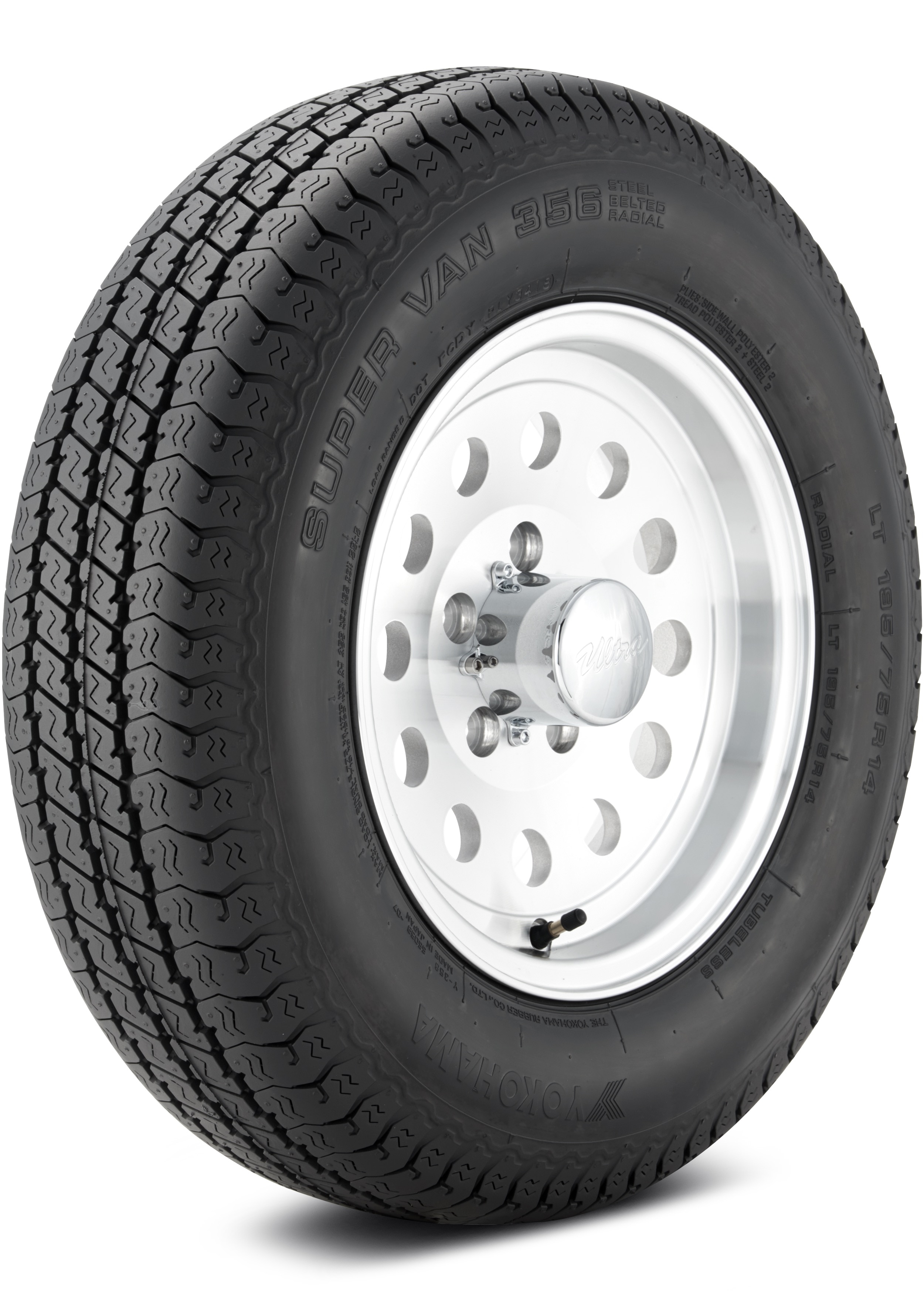 Yokohama Y356 195/75-14 D NONE Highway Rib Summer Tire 110135602