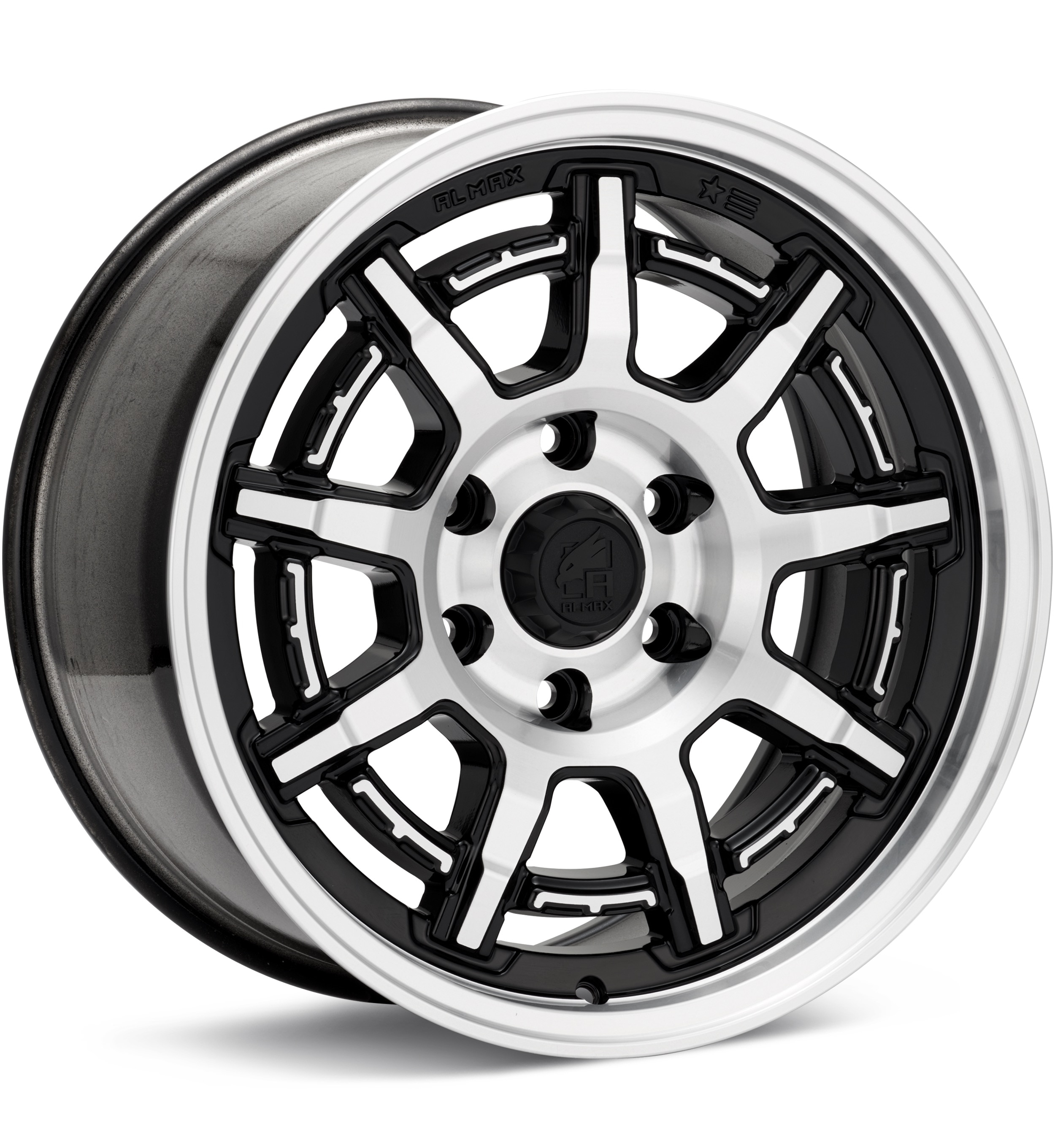 Almax Usa Am-801 Machined W/gloss Black Accent Wheels 17 In 17x8.5 00 Am1178551270gbmf