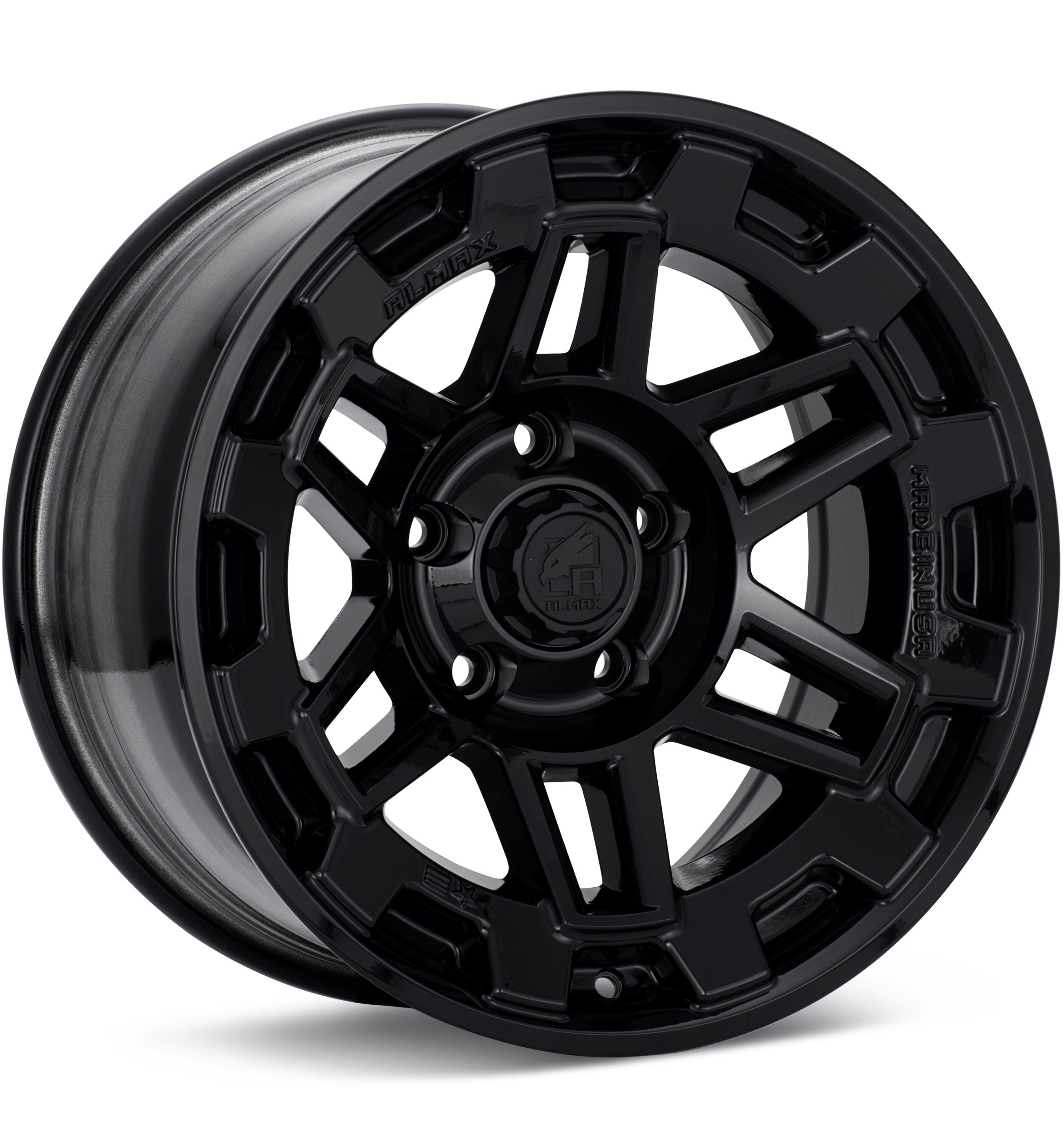 ALMAX USA AM-802 Gloss Black Wheels 17 In 17x9 00