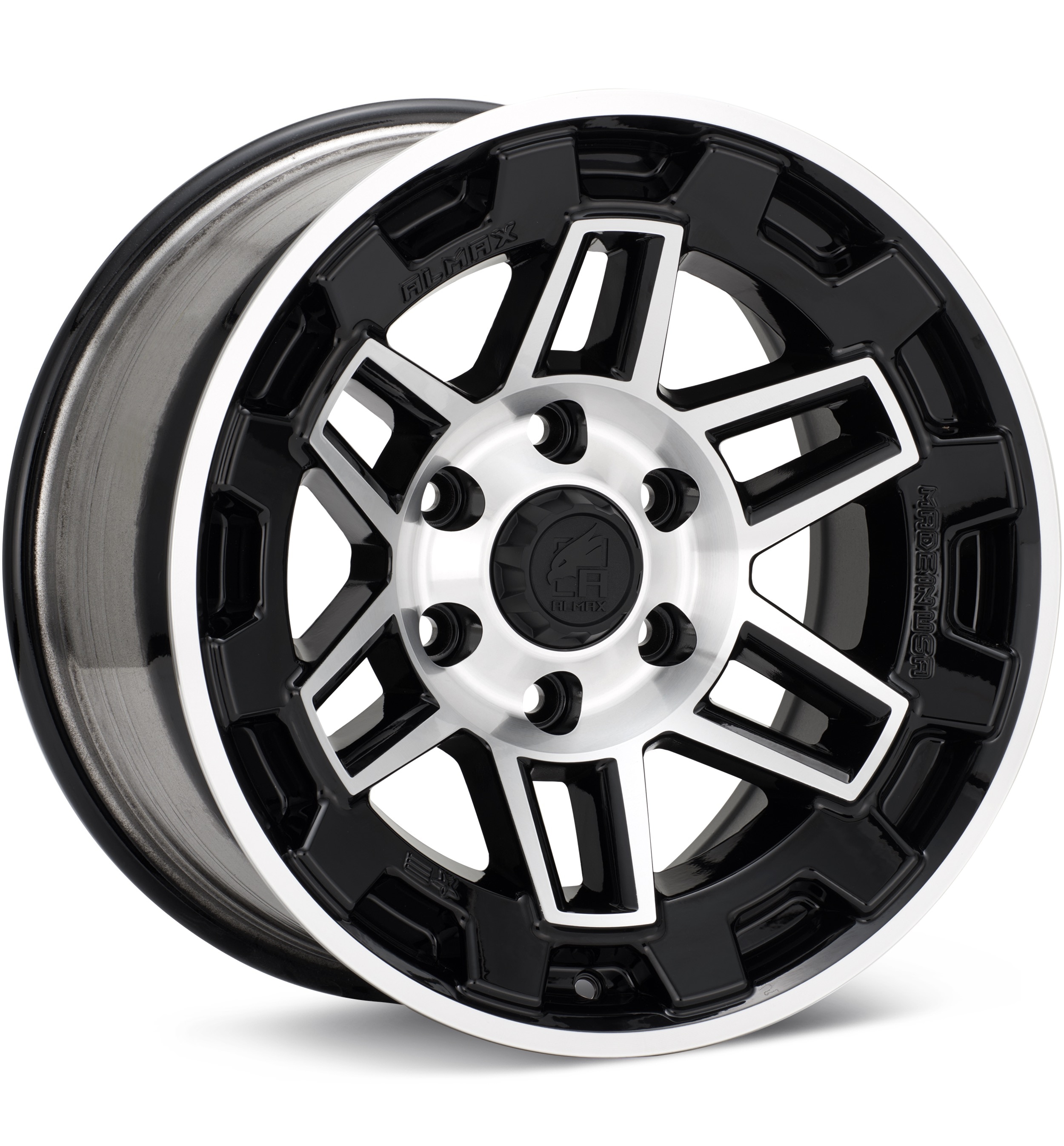 Almax Usa Am-802 Machined W/gloss Black Accent Wheels 17 In 17x9 00 Am217961350gbmf