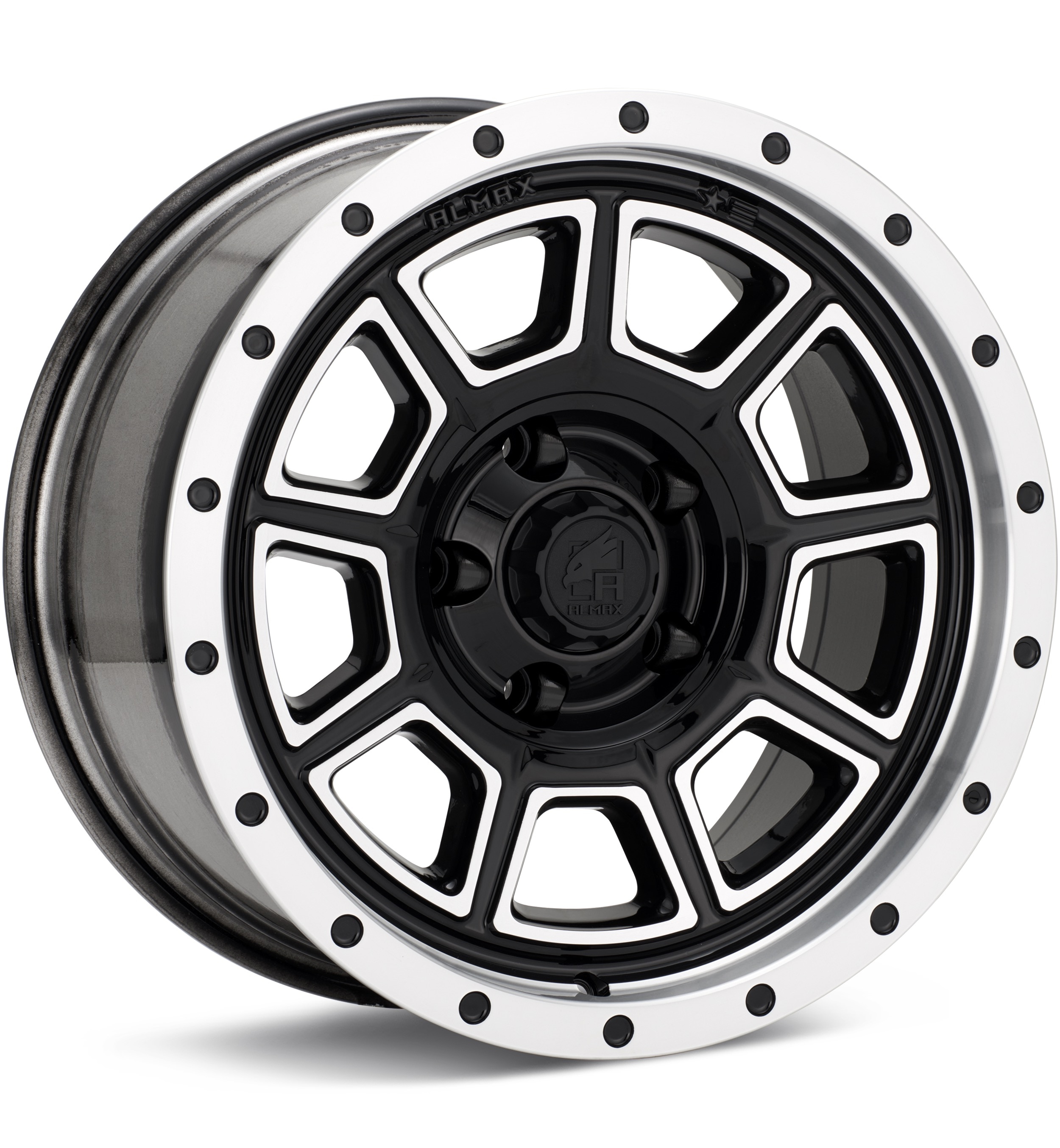 Almax Usa Am-803 Machined W/gloss Black Accent Wheels 17 In 17x8.5 00 Am3178551270gbmf