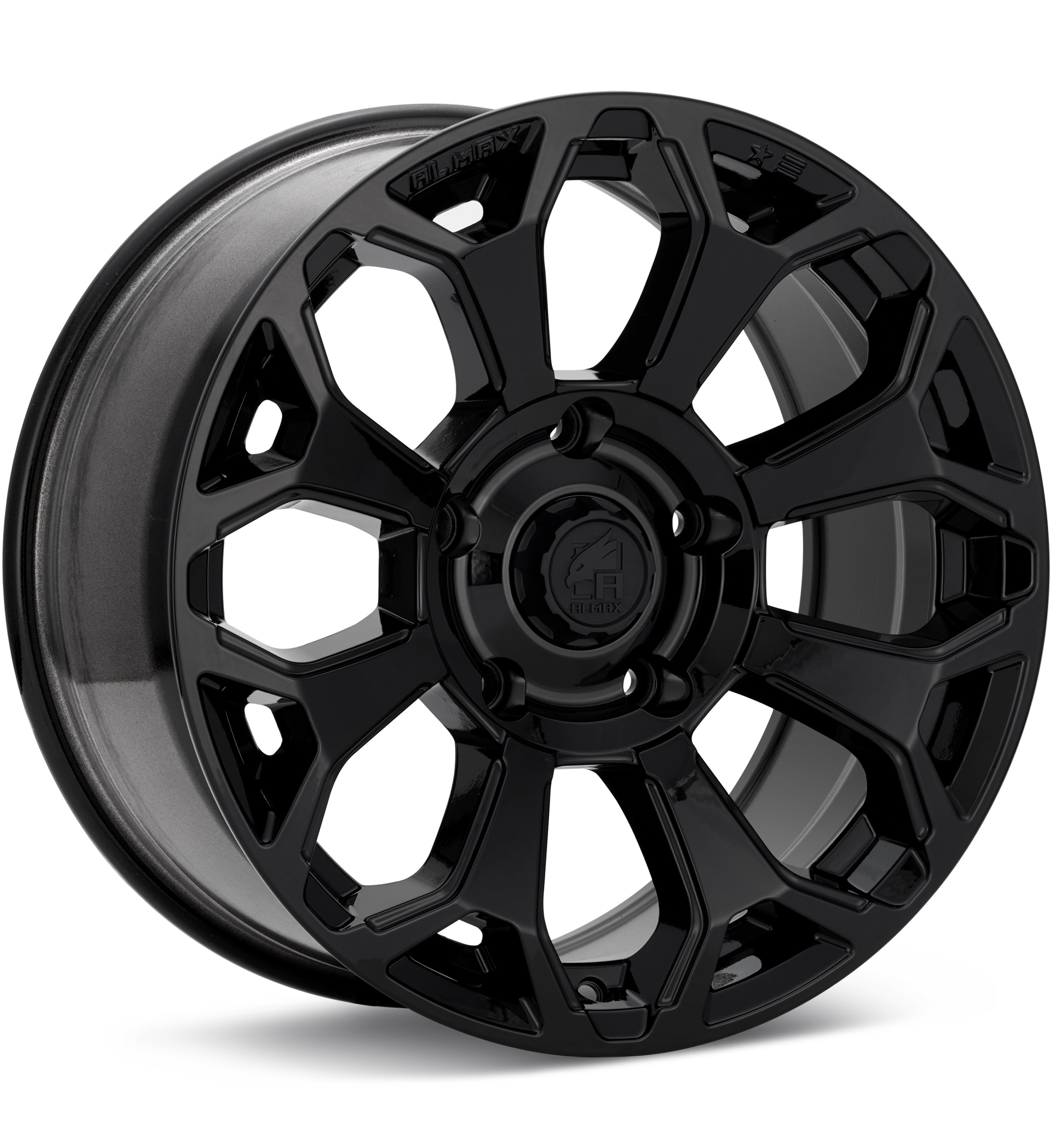 ALMAX USA AM-804 Gloss Black Wheels 18 In 18x9 +20