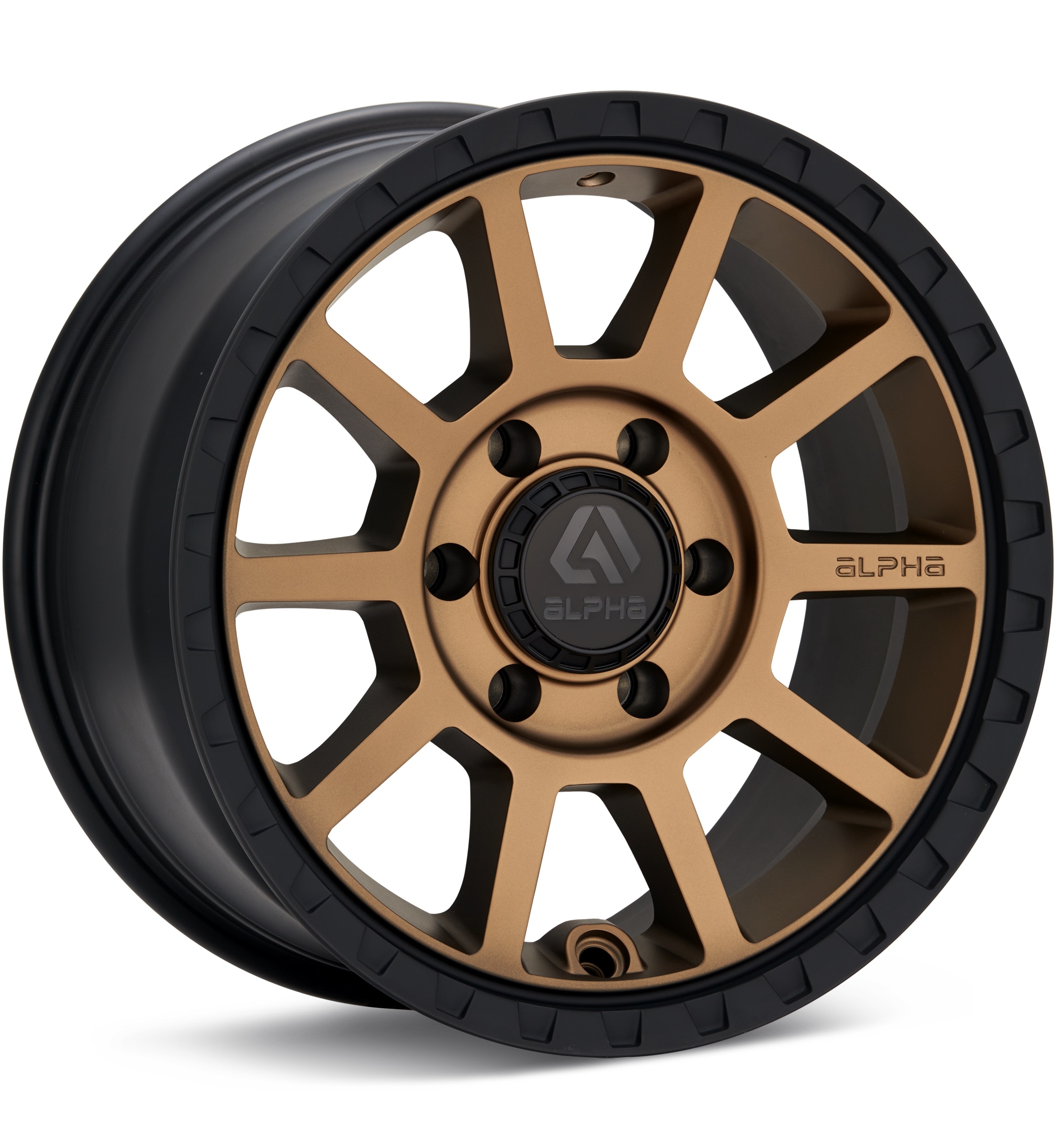 ALPHAequipt Foxtrot Bronze w/Black Lip Wheels 17 In 17x7.5 +15