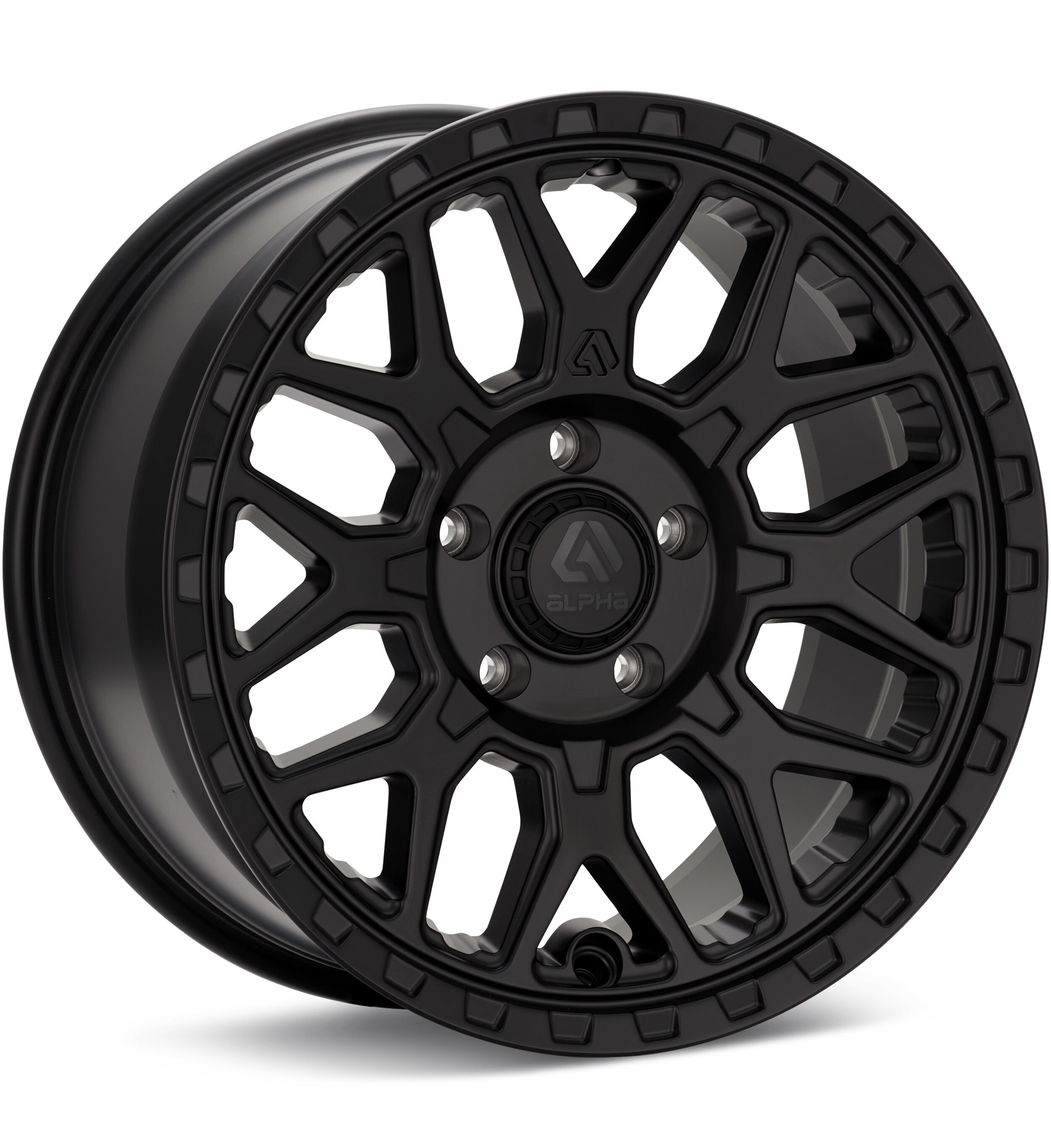 ALPHAequipt Halo Black Wheels 17 In 17x8.5 00