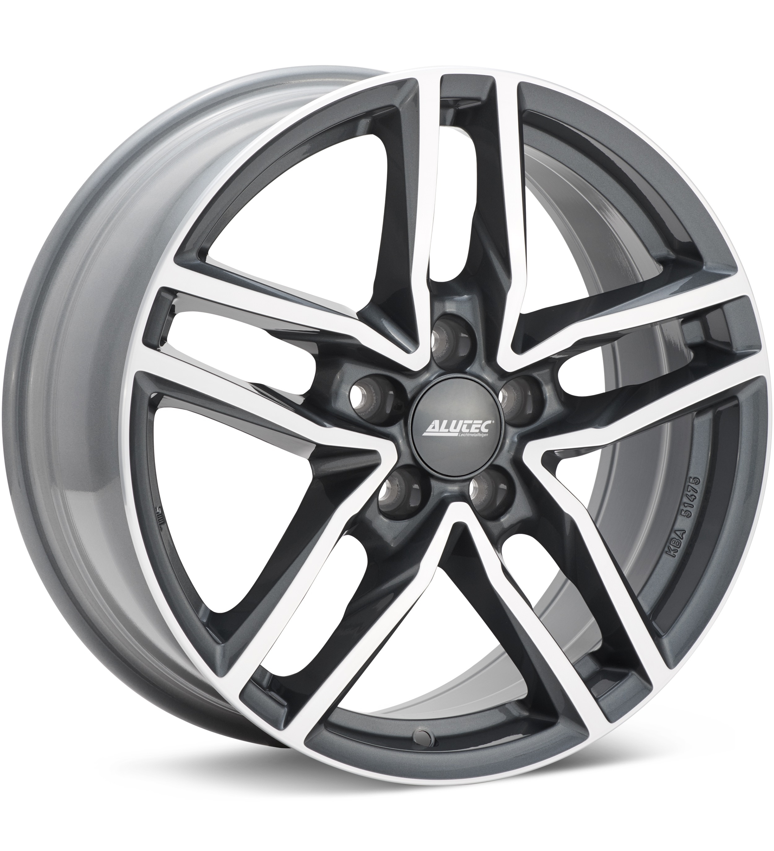 Alutec Ikenu Machined W/gloss Grey Accent Wheels 17 In 17x7.5 +38 Ike75738b82-9