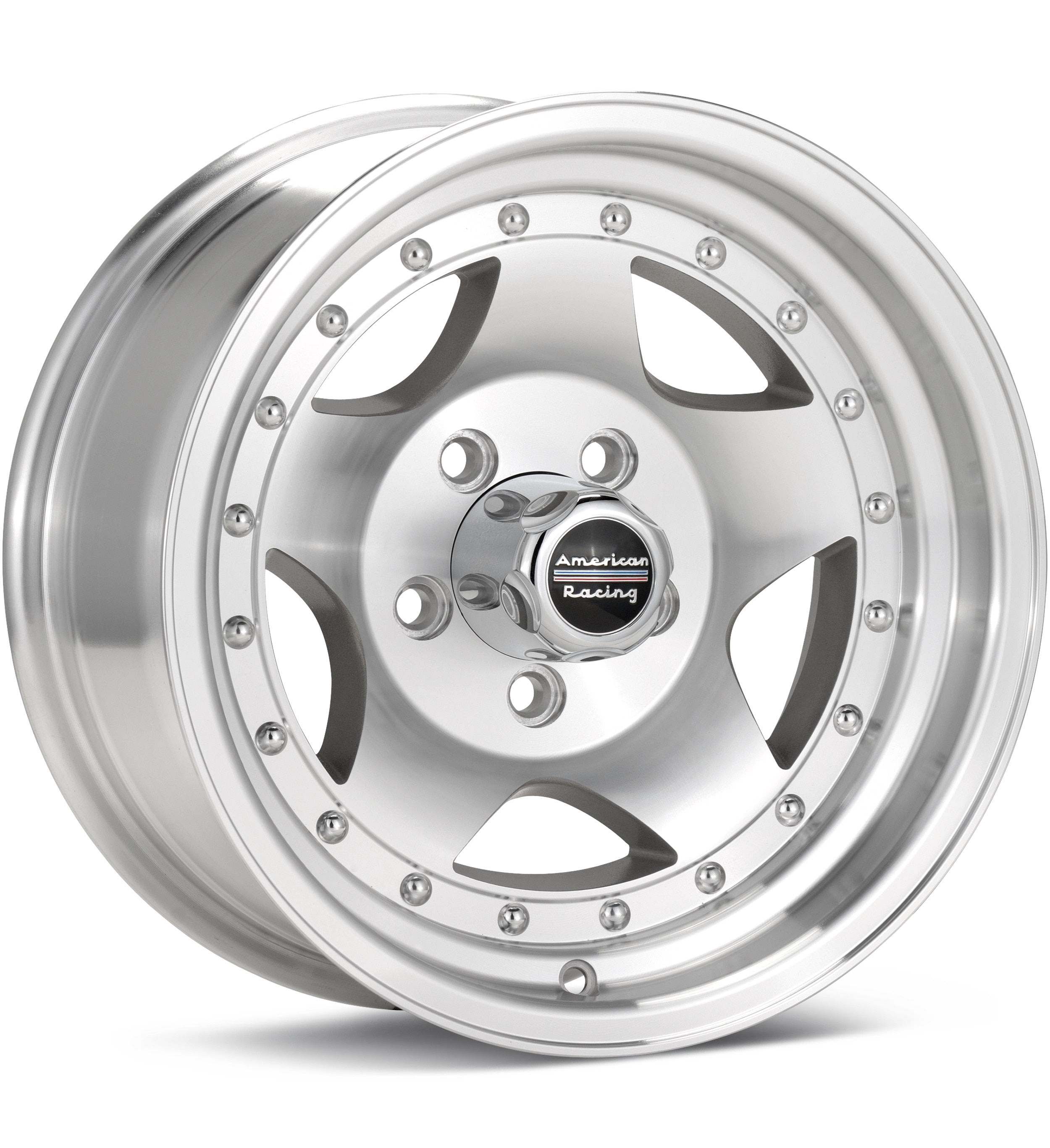 American Racing AR23 Silver Machined w/Clearcoat Wheels 15 In 15x10 -44