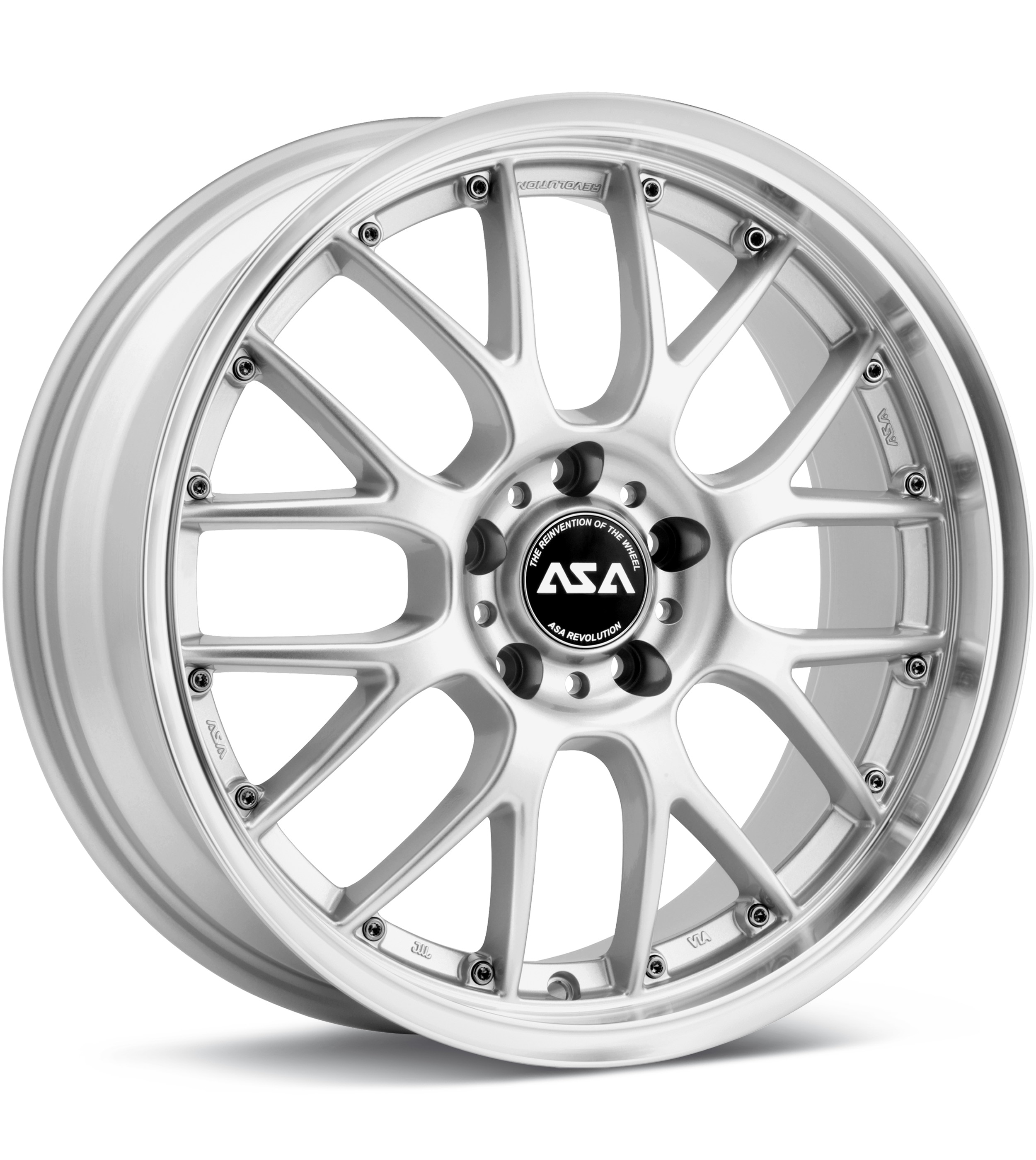 ASA AR1 Silver w/Machined Lip Wheels 18 In 18x8 40