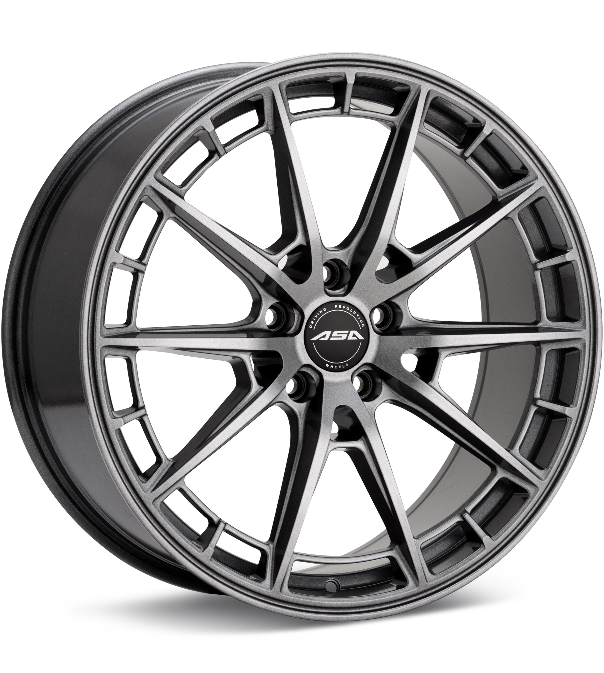 ASA GT19 Gloss Gunmetal Silver Wheels 20 In 20x8.5 +45