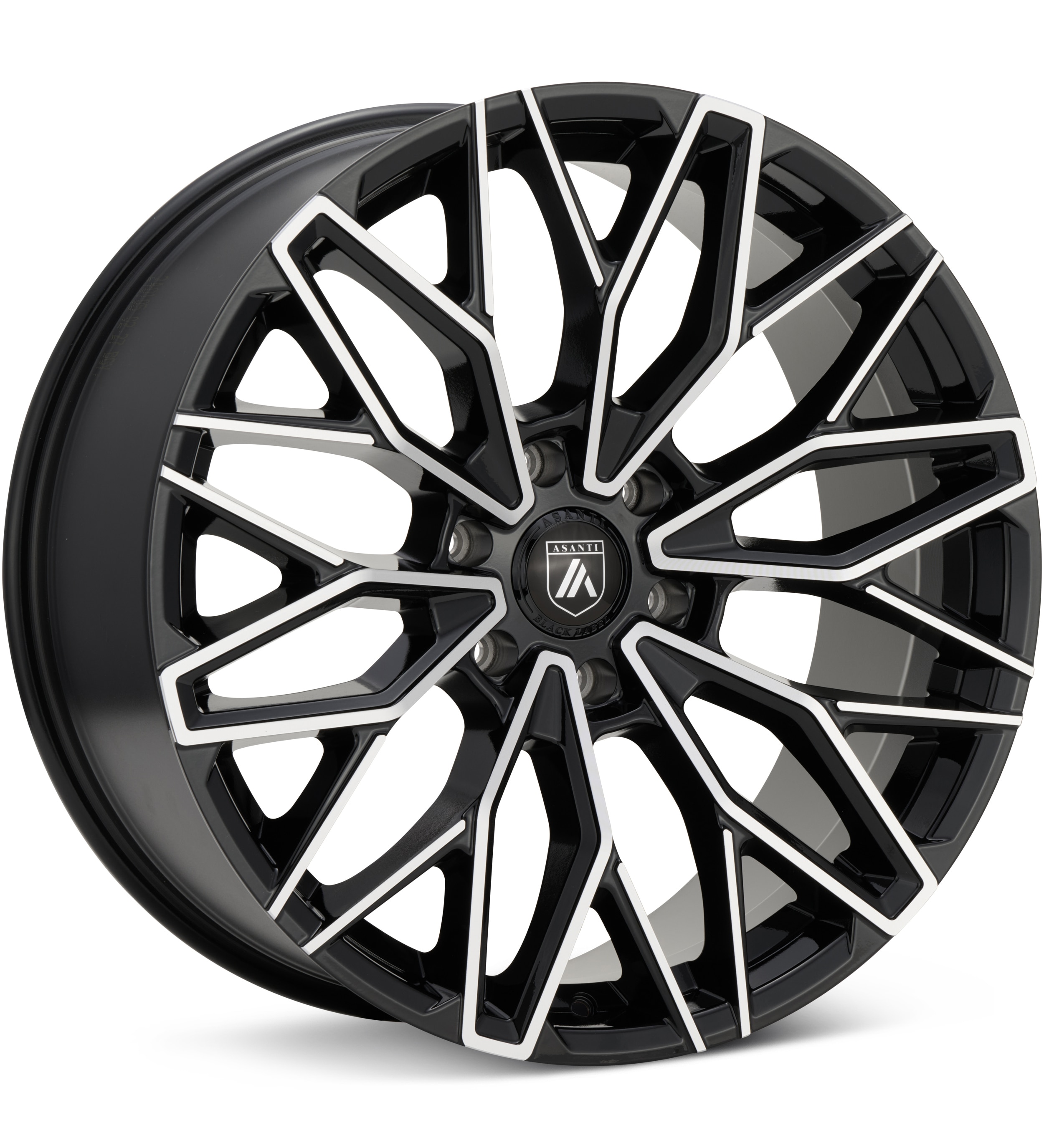 ASANTI Black Label, ASANTI Black Label ABL-50 Machined w/Gloss Black Accent Wheels 24 In 24x10 +30 AB050BD24106830
