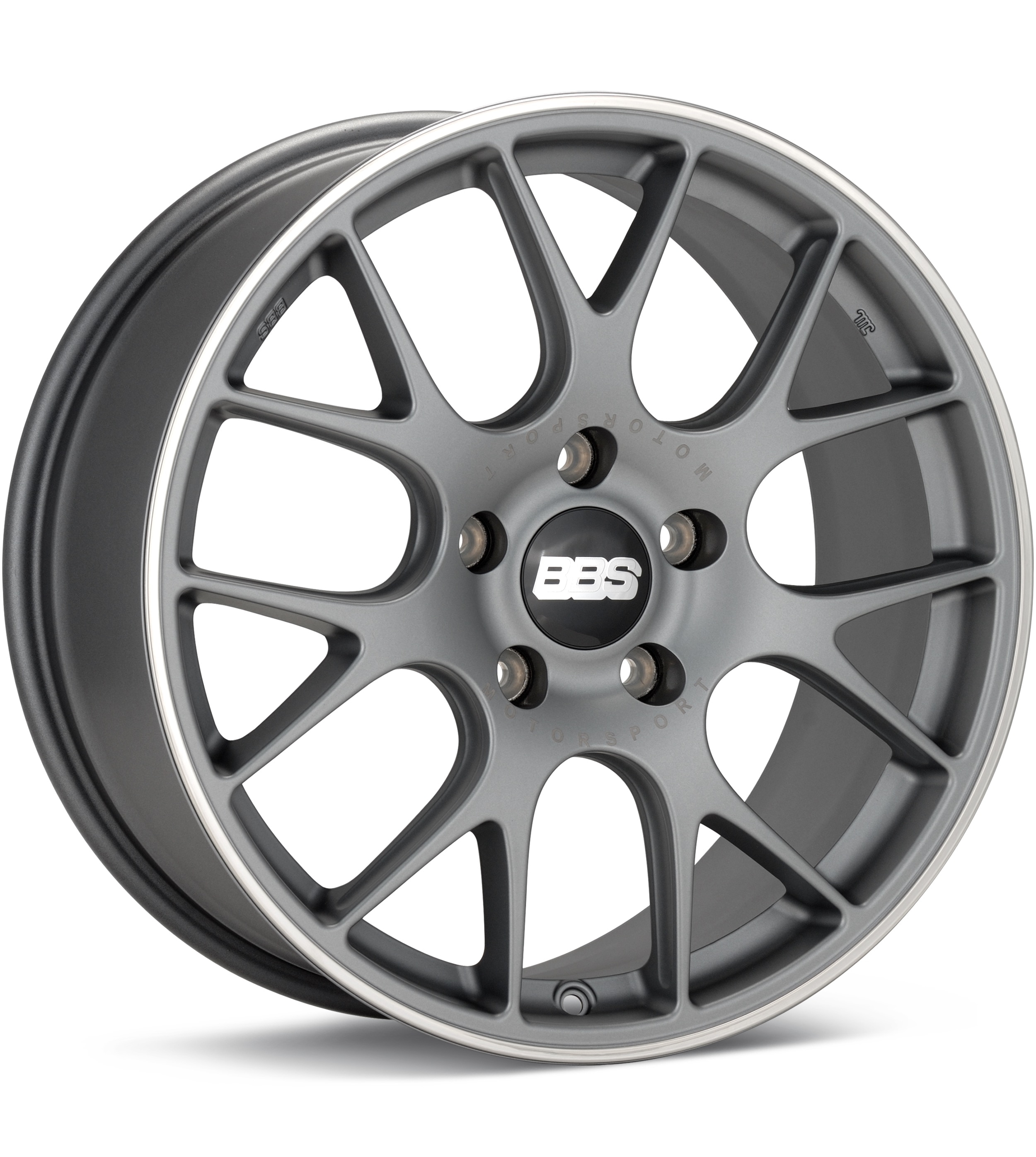 BBS CH-R Porsche Titanium w/Pol Stainless Lip Wheels 20 In 20x9 +49 X10021883