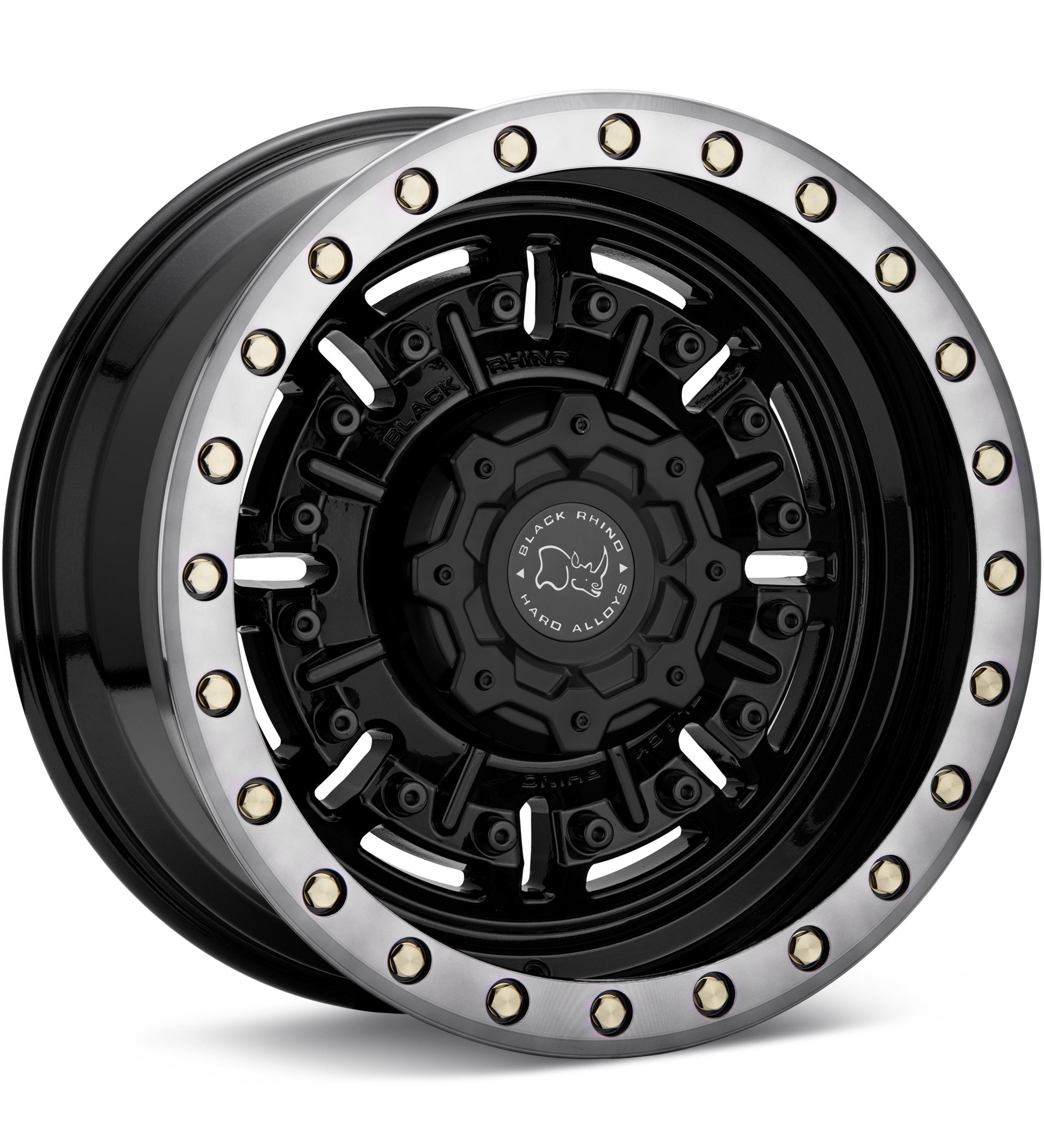 Black Rhino Abrams Gunblack w/Mach Dark Tint Lip Wheels 17 In 17x9.5 -18